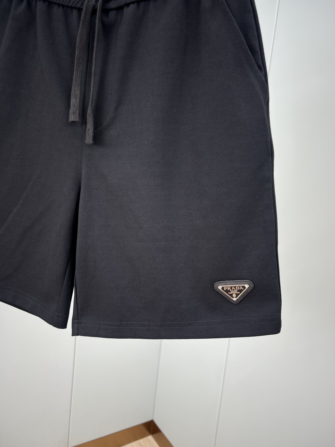 Prada Men's Summer Casual Shorts with Enamel Triangle Logo - Ice Cotton 5 cmp i1748277666600 2811 0 3