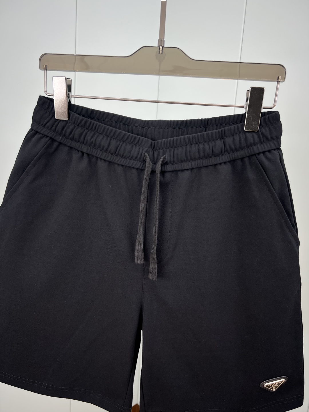 Prada Men's Summer Casual Shorts with Enamel Triangle Logo - Ice Cotton 3 cmp i1748277666627 8139 0 2