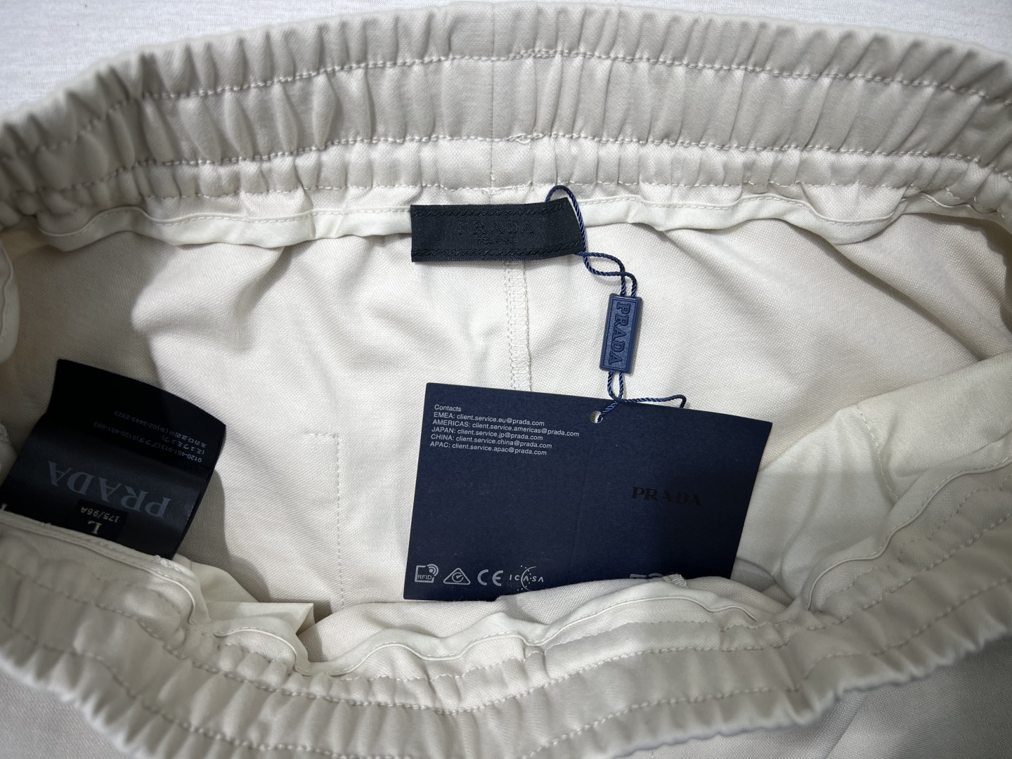 Prada Men's Summer Casual Ice Oxygen Cotton Shorts with Logo 8 cmp i1748278007607 9552 0 5