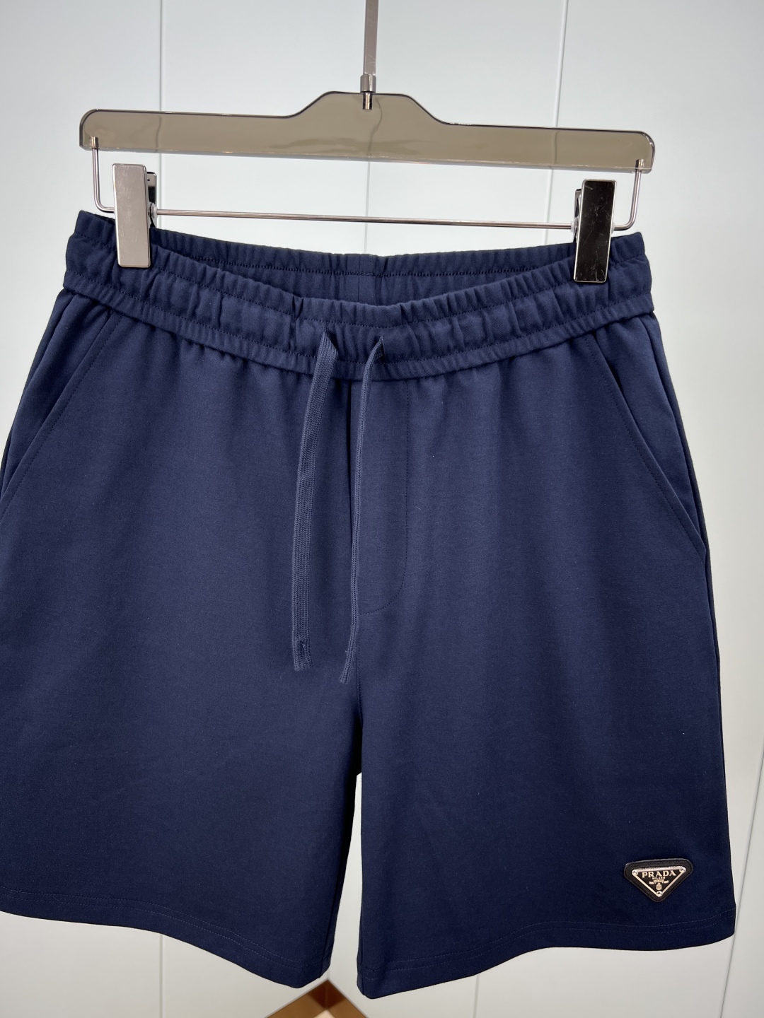 Prada Men's Summer Ice Cotton Casual Shorts with Triangle Logo – Stylish & Cool 3 cmp i1748278152153 4324 0 2