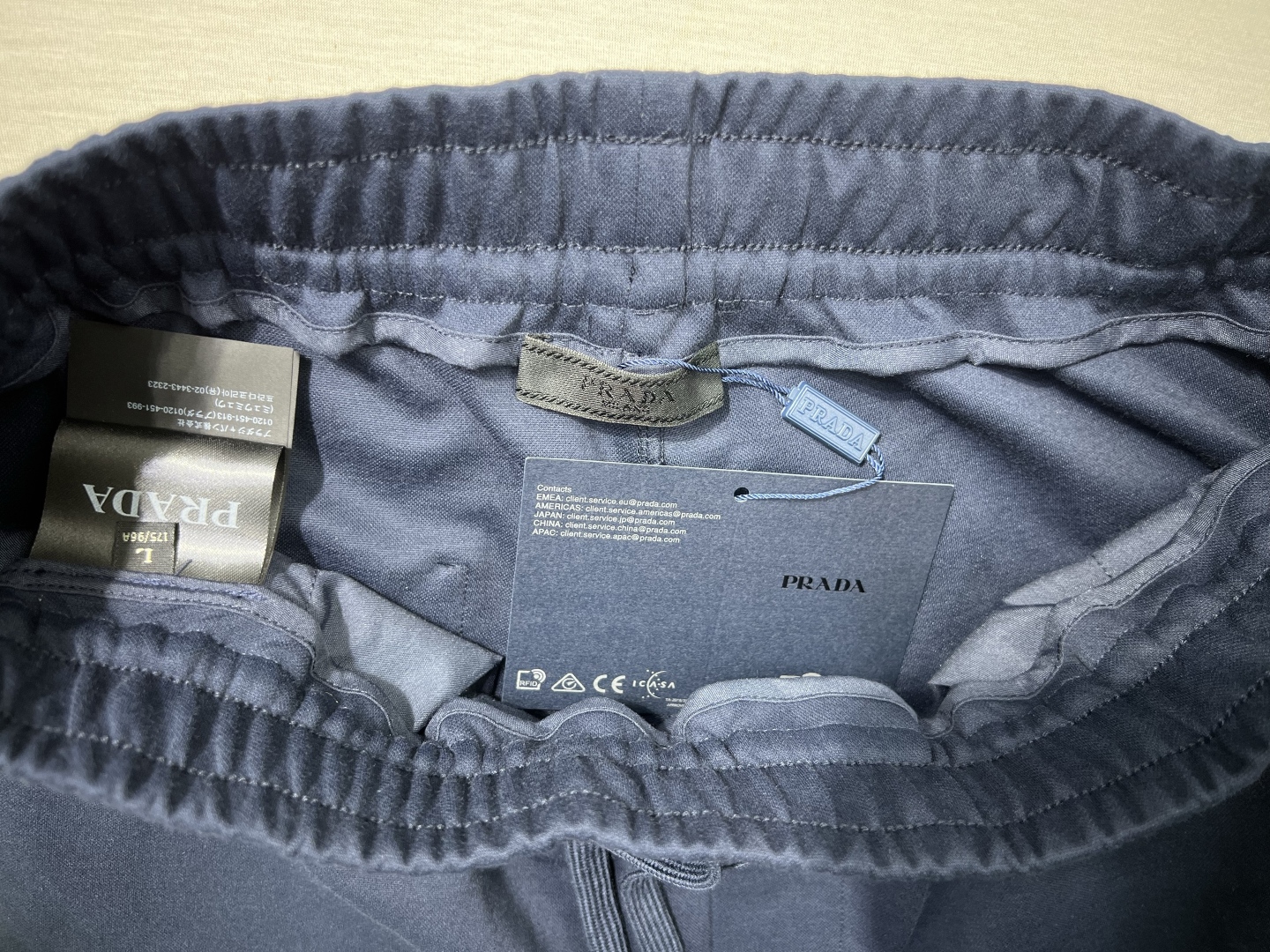 Prada Men's Summer Ice Cotton Casual Shorts with Triangle Logo – Stylish & Cool 7 cmp i1748278152712 7394 0 5