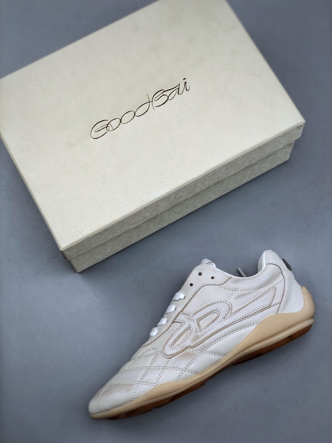 200 GOODBAI 25年春季新款流浪鞋薄底轻便系带潮流德训鞋运动休闲鞋
