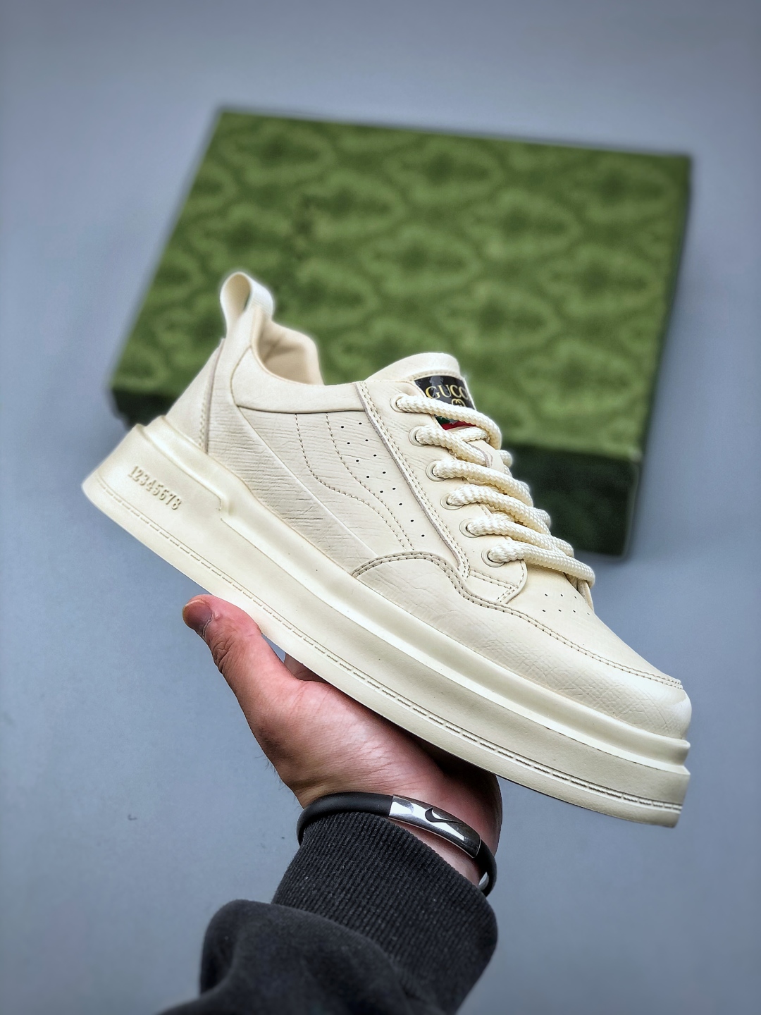 220 Gucci 轻奢单品鞋高奢古驰Gucci Screener GG High-Top Sneaker休闲潮鞋系列