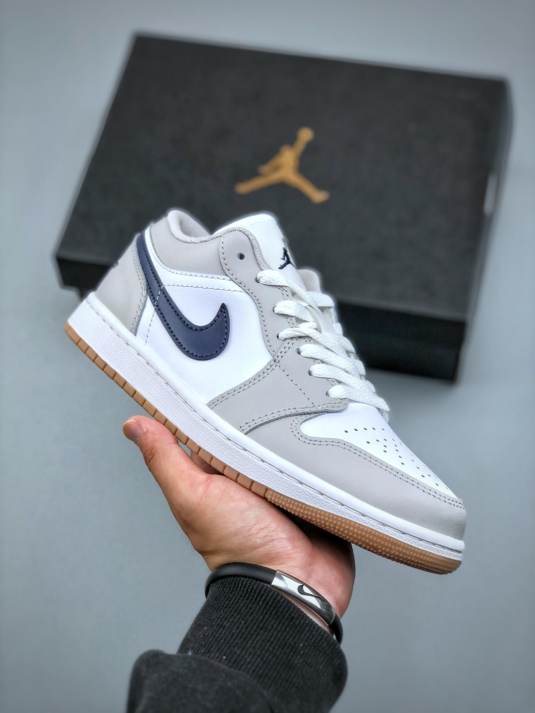 纯原 纯原版本 Air Jordan 1 Low AJ1 乔1奶咖蓝勾 低帮文化休闲板鞋 553558-146 #市售最高品质 原鞋开发 大厂代工流水线打造 公司货既视感 细节随意对比 (半)