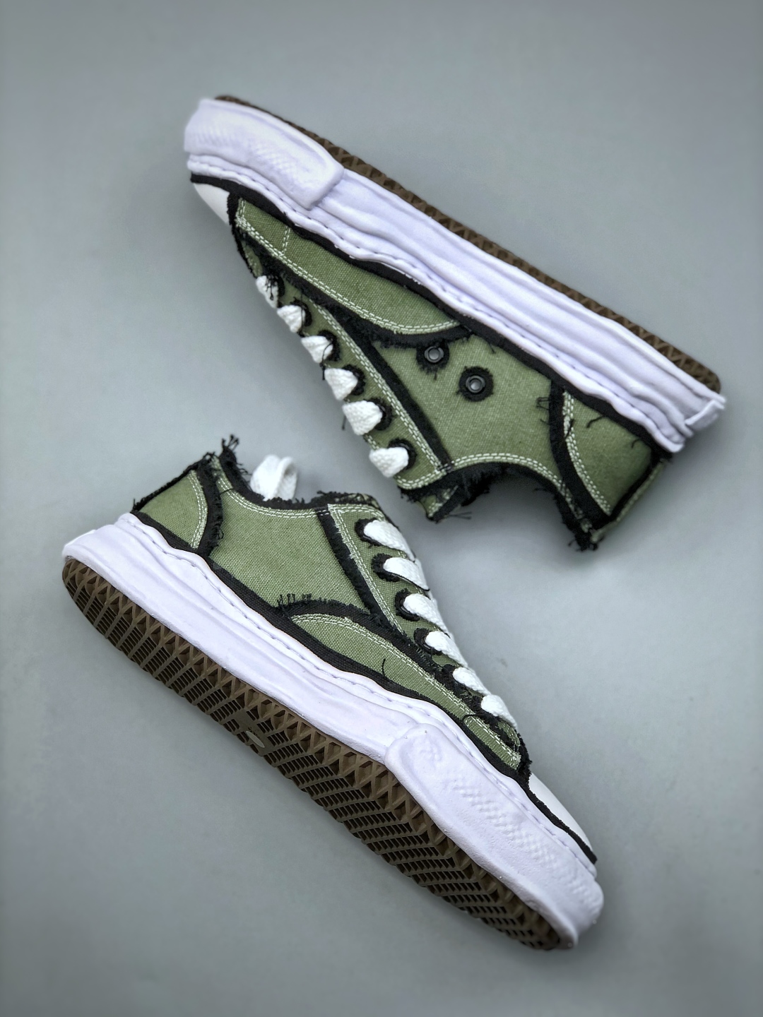 320 Maison Mihara Yasuhiro x MMY AMIRI Skel-Top Low 圆头系带 低帮 帆布鞋