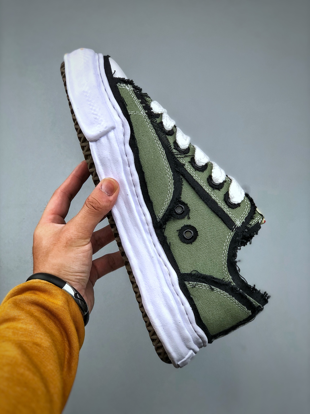 320 Maison Mihara Yasuhiro x MMY AMIRI Skel-Top Low 圆头系带 低帮 帆布鞋