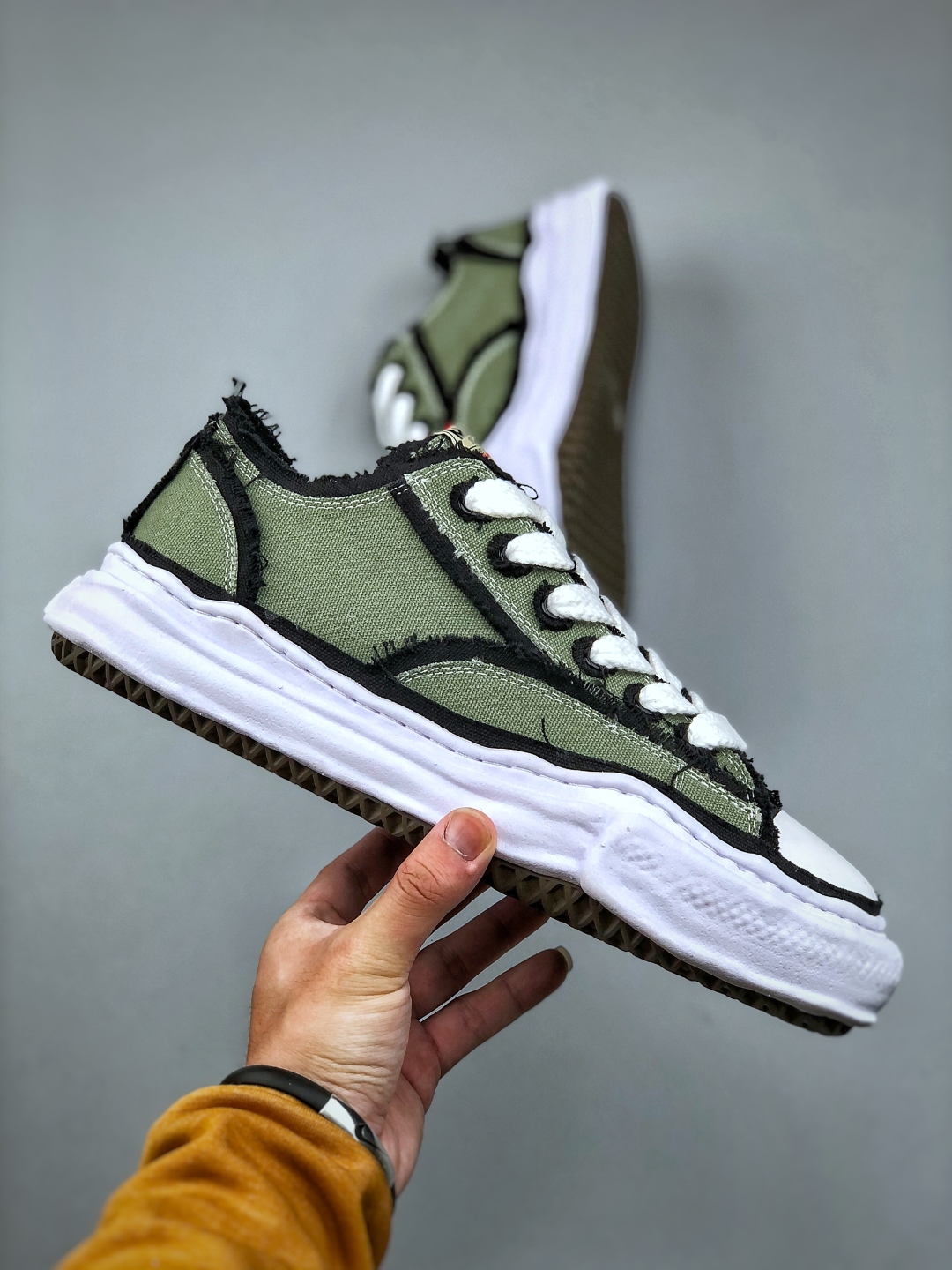 320 Maison Mihara Yasuhiro x MMY AMIRI Skel-Top Low 圆头系带 低帮 帆布鞋