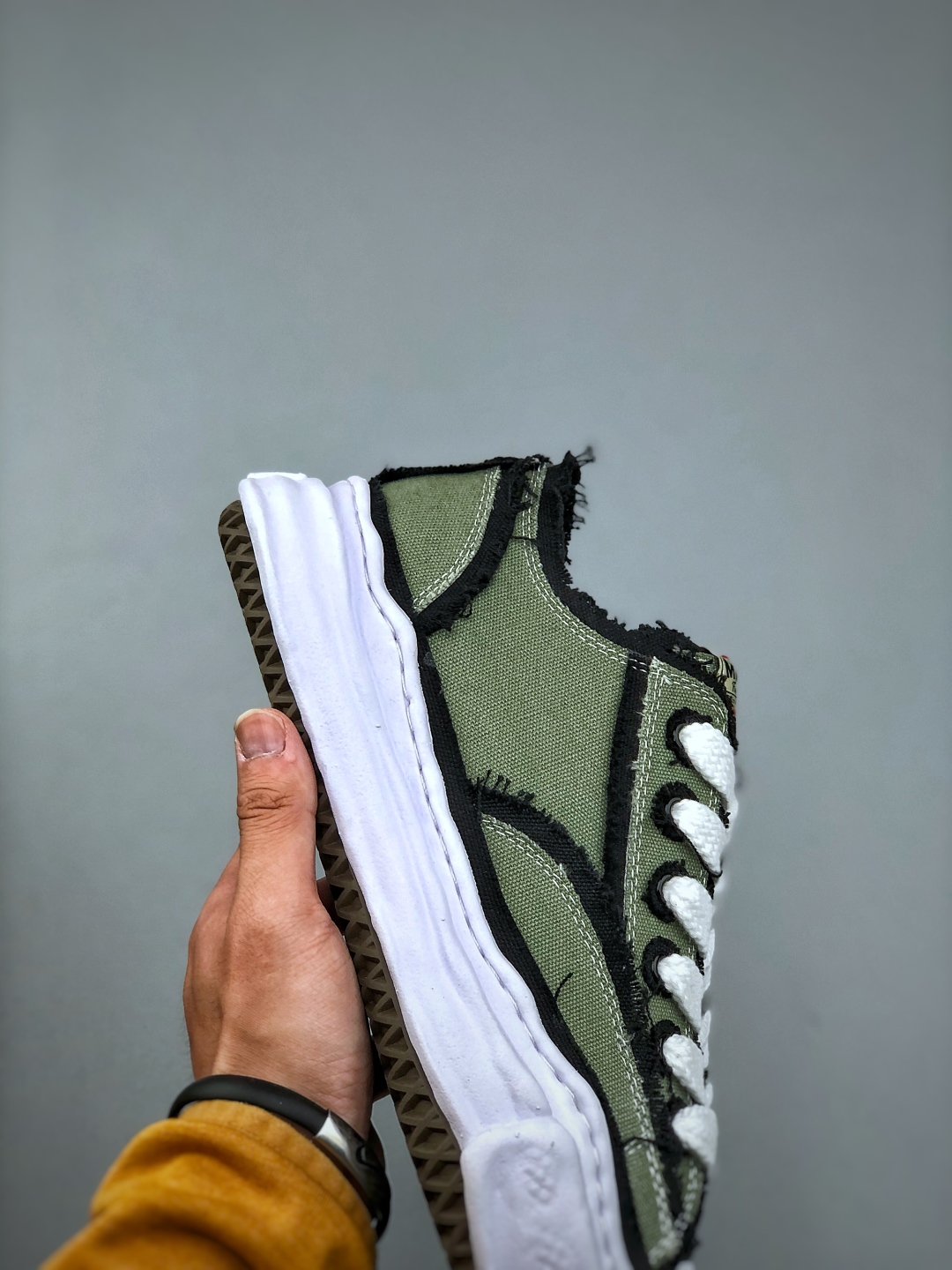 320 Maison Mihara Yasuhiro x MMY AMIRI Skel-Top Low 圆头系带 低帮 帆布鞋
