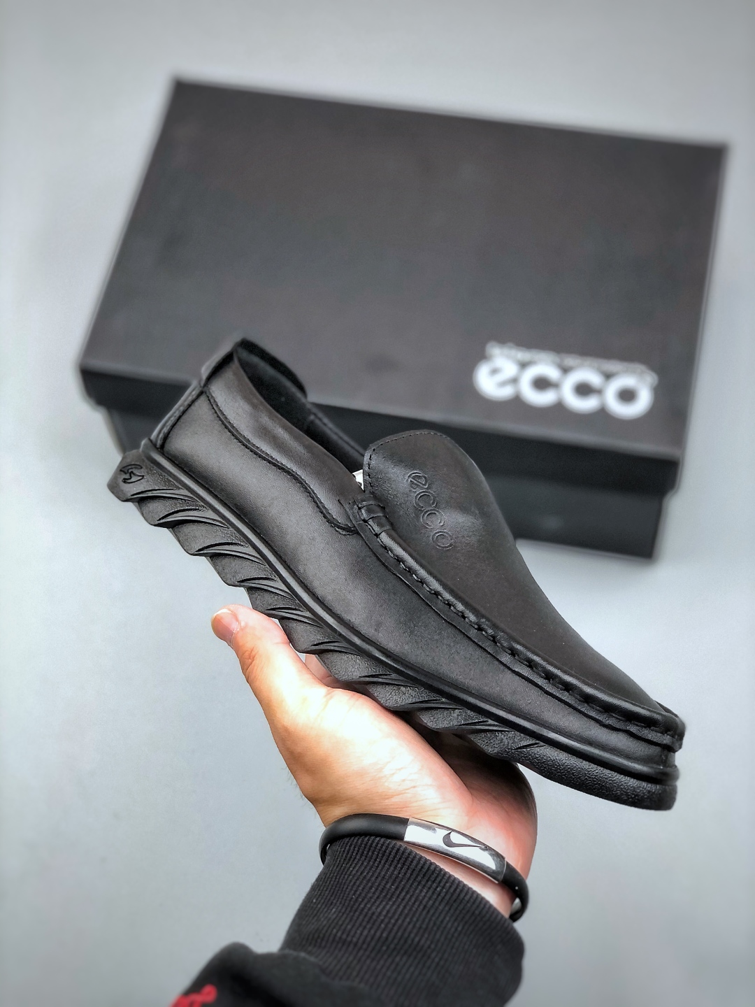 260 Ecco爱步男士跑步鞋休闲鞋透气轻质系带轻便运动鞋