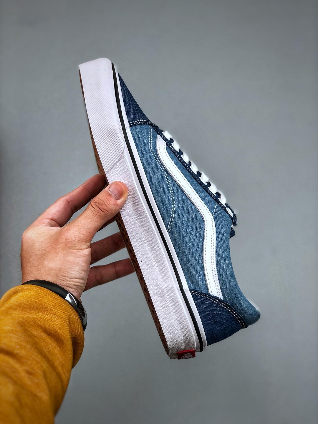 Vans Old Skool Low-Top Denim Blue Sneakers - Classic Style, Comfortable Fit 3 cmp i1745782380911 3313 0 1
