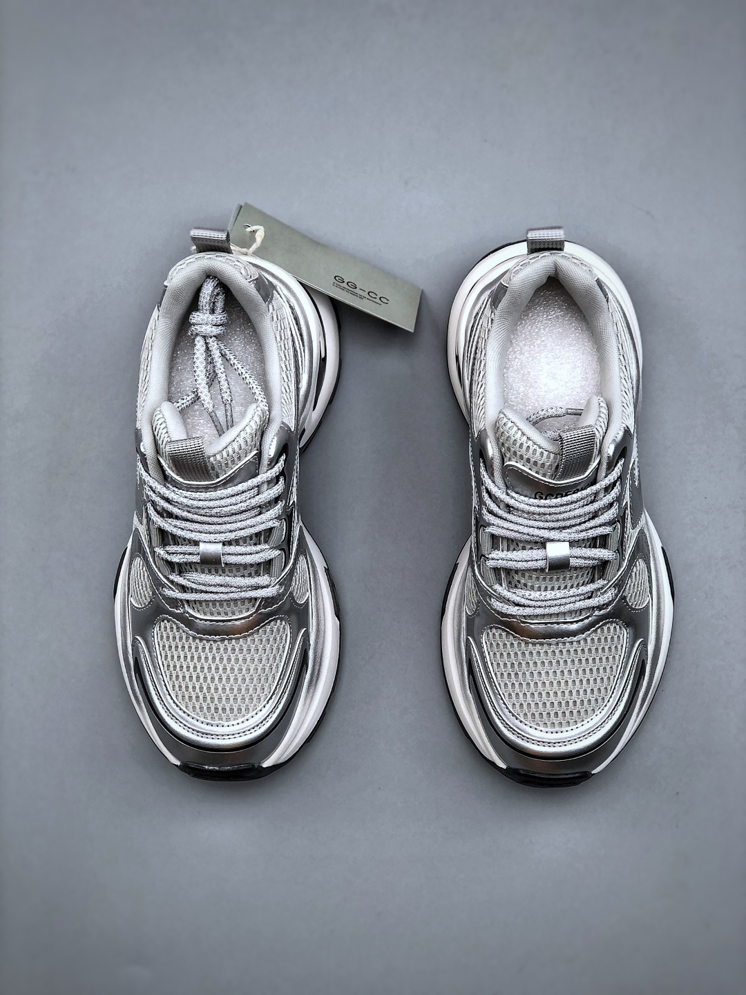 Gucci CC Women's Space Travel Chunky Sneakers Silver Gray Platform Shoes 6 cmp i1745782939312 9144 0 4