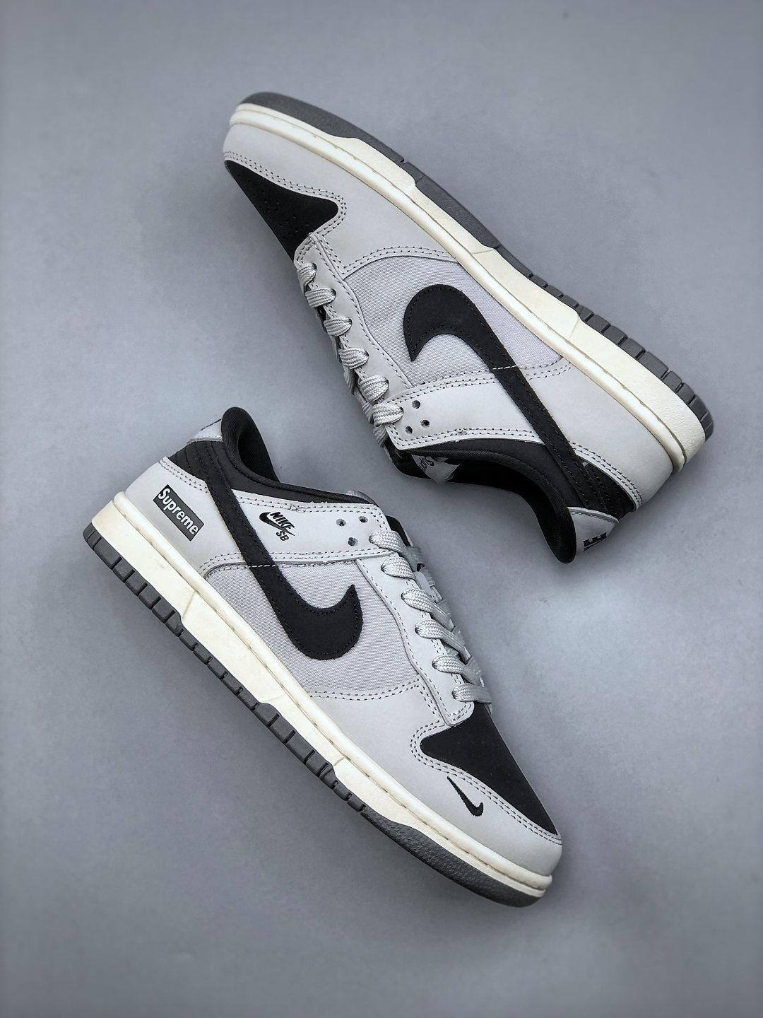 Nike SB Dunk Low Supreme Collab - Premium Grey Low-Top Skateboarding Shoes 10 cmp i1745783451529 8222 0 8