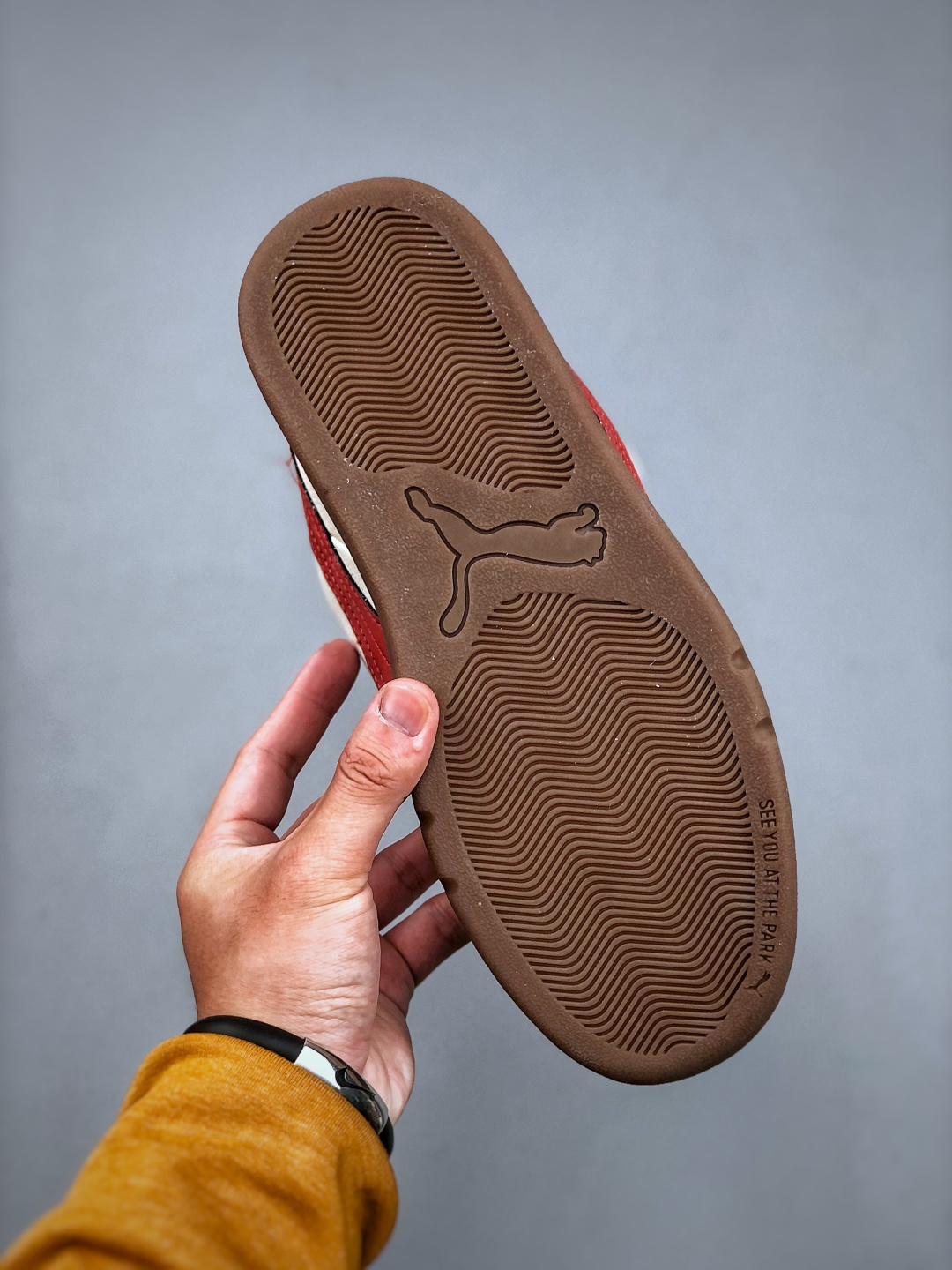 Puma Park Lifestyle Low-Top Sneakers - Cream/Red, Anti-Slip, Durable 9 cmp i1745784483791 911 0 7