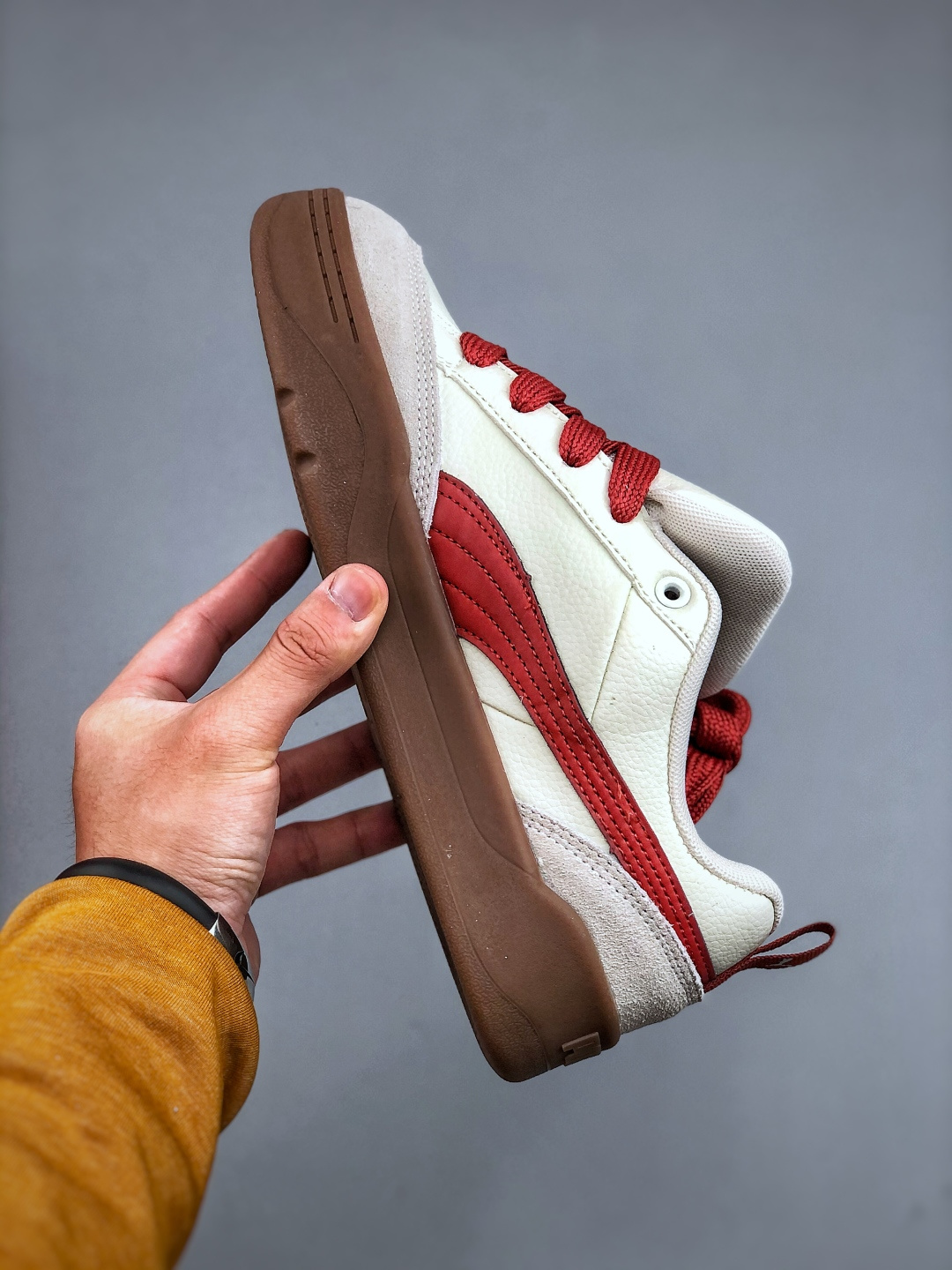 Puma Park Lifestyle Low-Top Sneakers - Cream/Red, Anti-Slip, Durable 3 cmp i1745784483793 2868 0 1