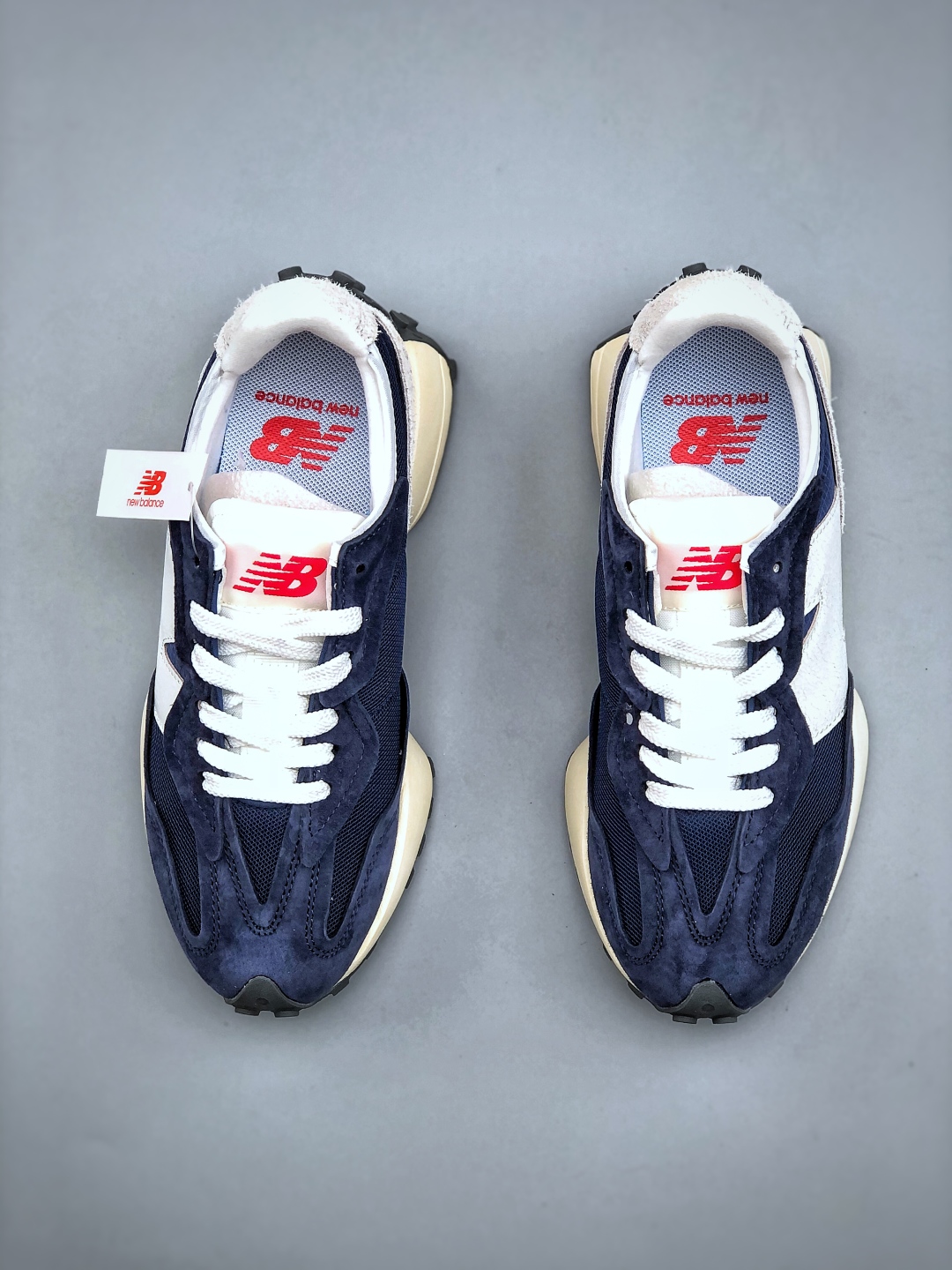 New Balance 327 Retro Sneakers - Navy Blue Suede & Nylon Upper 6 cmp i1745784743673 7566 0 4