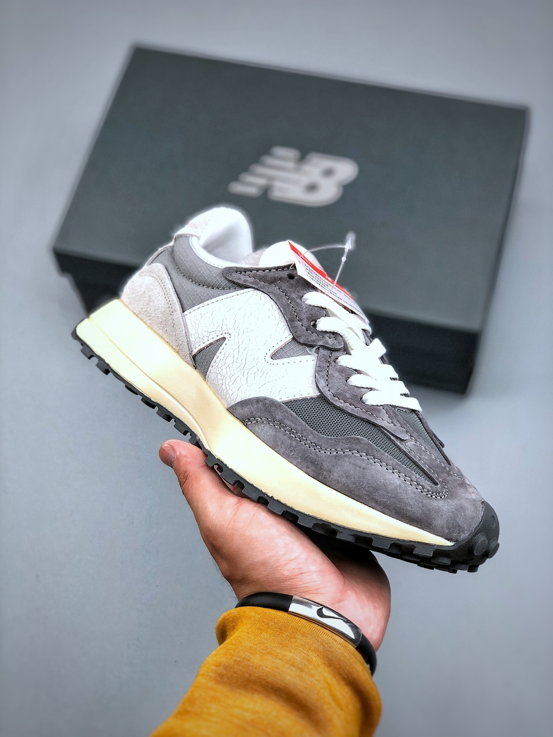 New Balance 327 Series Grey/White Athletic and Casual Running Shoes