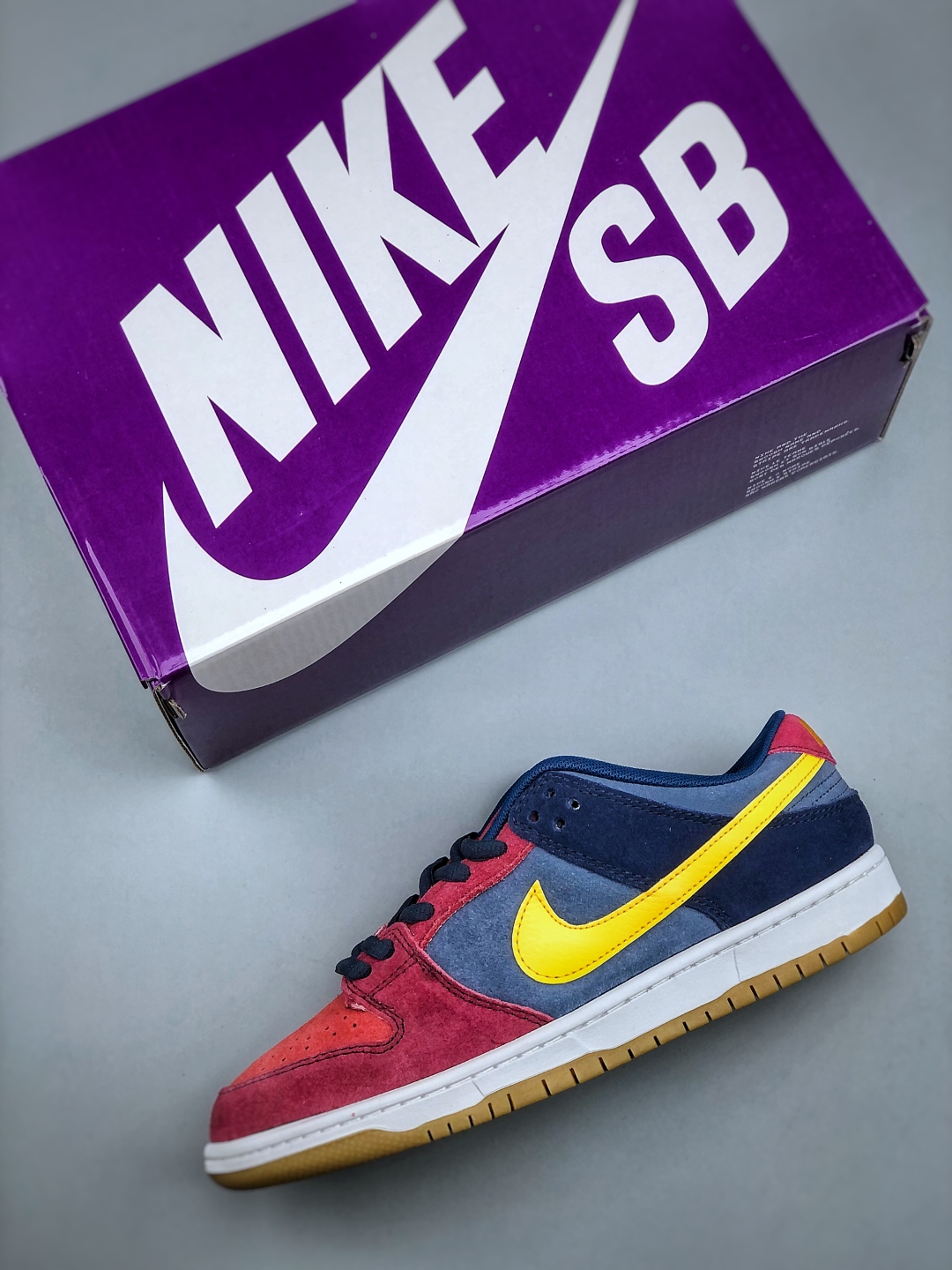 Nike Dunk SB Pro "Barcelona" Red Blue Yellow Low-Top Skateboarding Shoes 4 cmp i1745874455194 3443 0 2