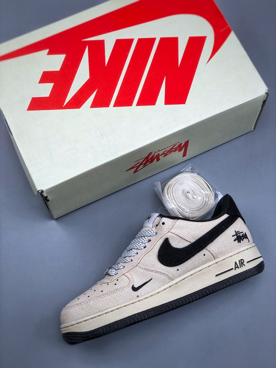 Nike Air Force 1 Low 07 x Stussy Canvas Sneakers - Limited Edition 4 cmp i1745875199035 8303 0 2