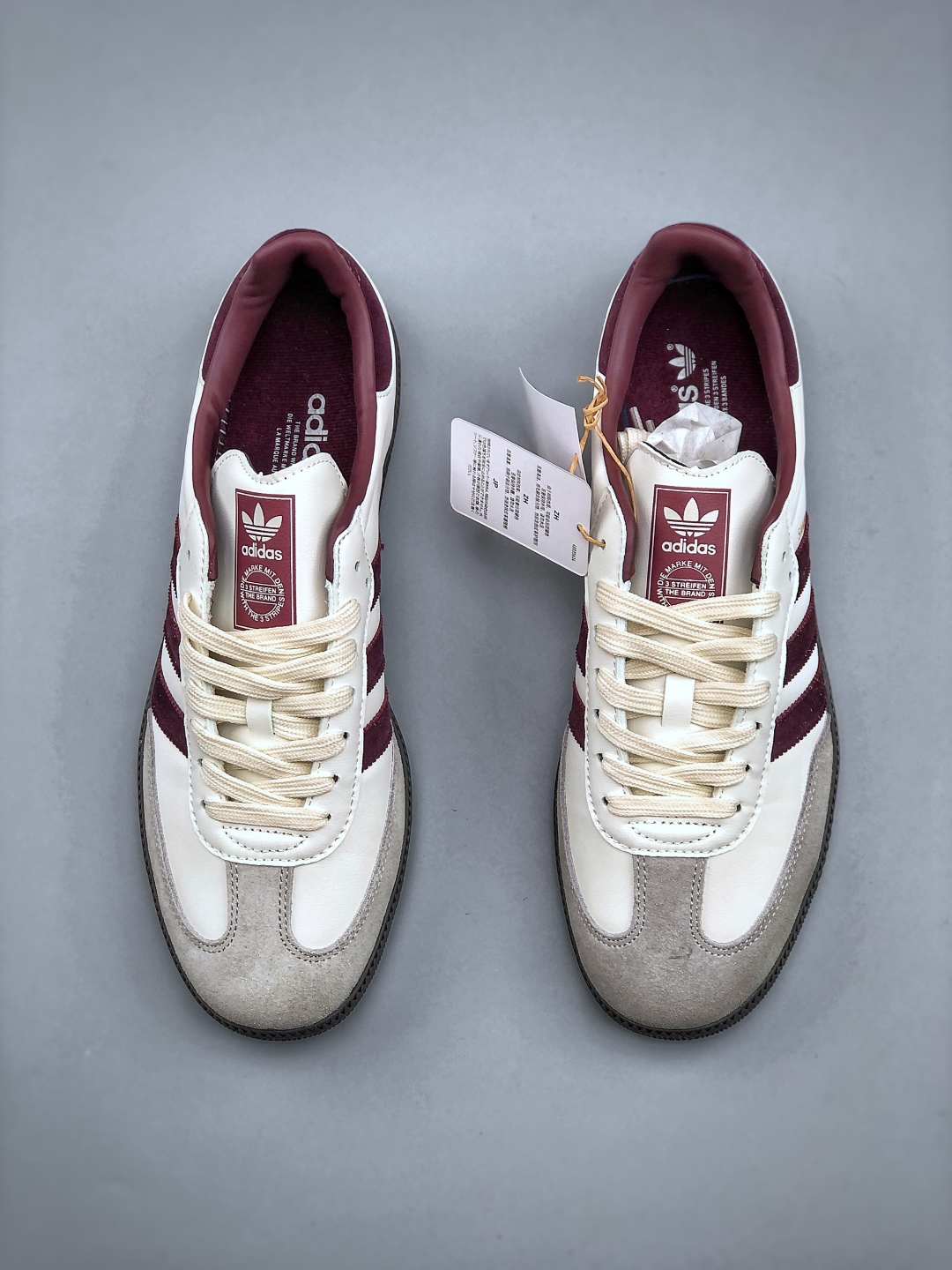 Adidas Originals Samba OG Putty Grey Maroon Low-Top Casual Sneakers 6 cmp i1745875358616 1565 0 4