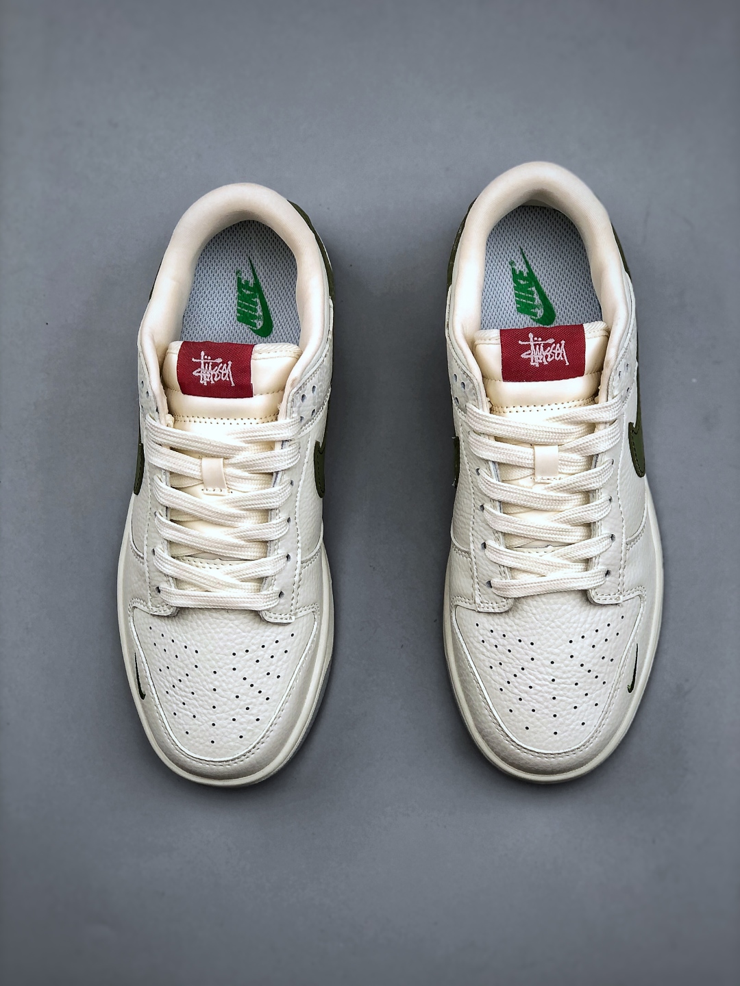 Nike SB Dunk Low x Stussy: Premium White & Green Sneaker Collection 6 cmp i1745875946813 416 0 4