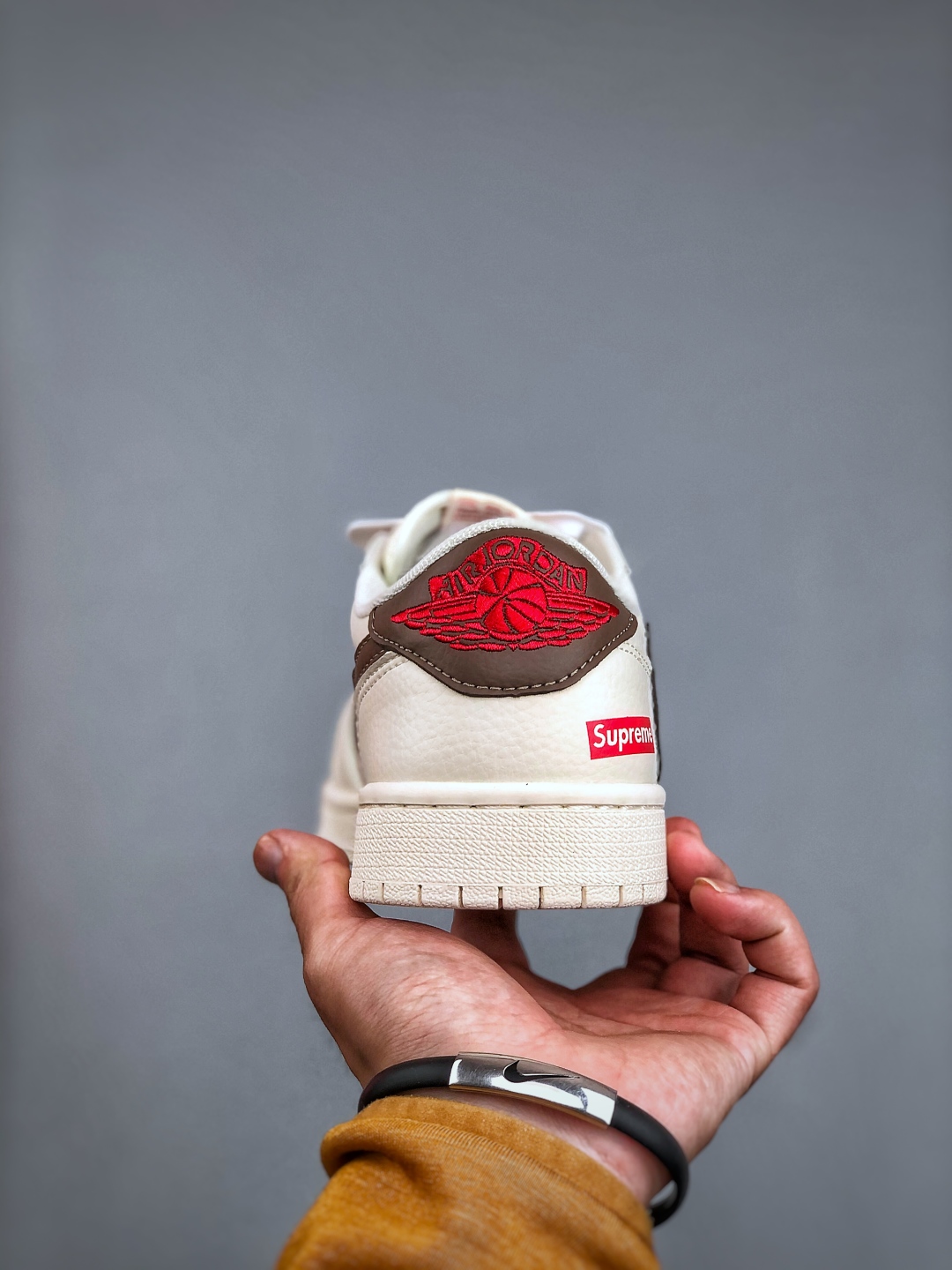 Air Jordan 1 Low Supreme Collab: Tan Leather, Designer Custom Sneakers 8 cmp i1745876275030 352 0 6