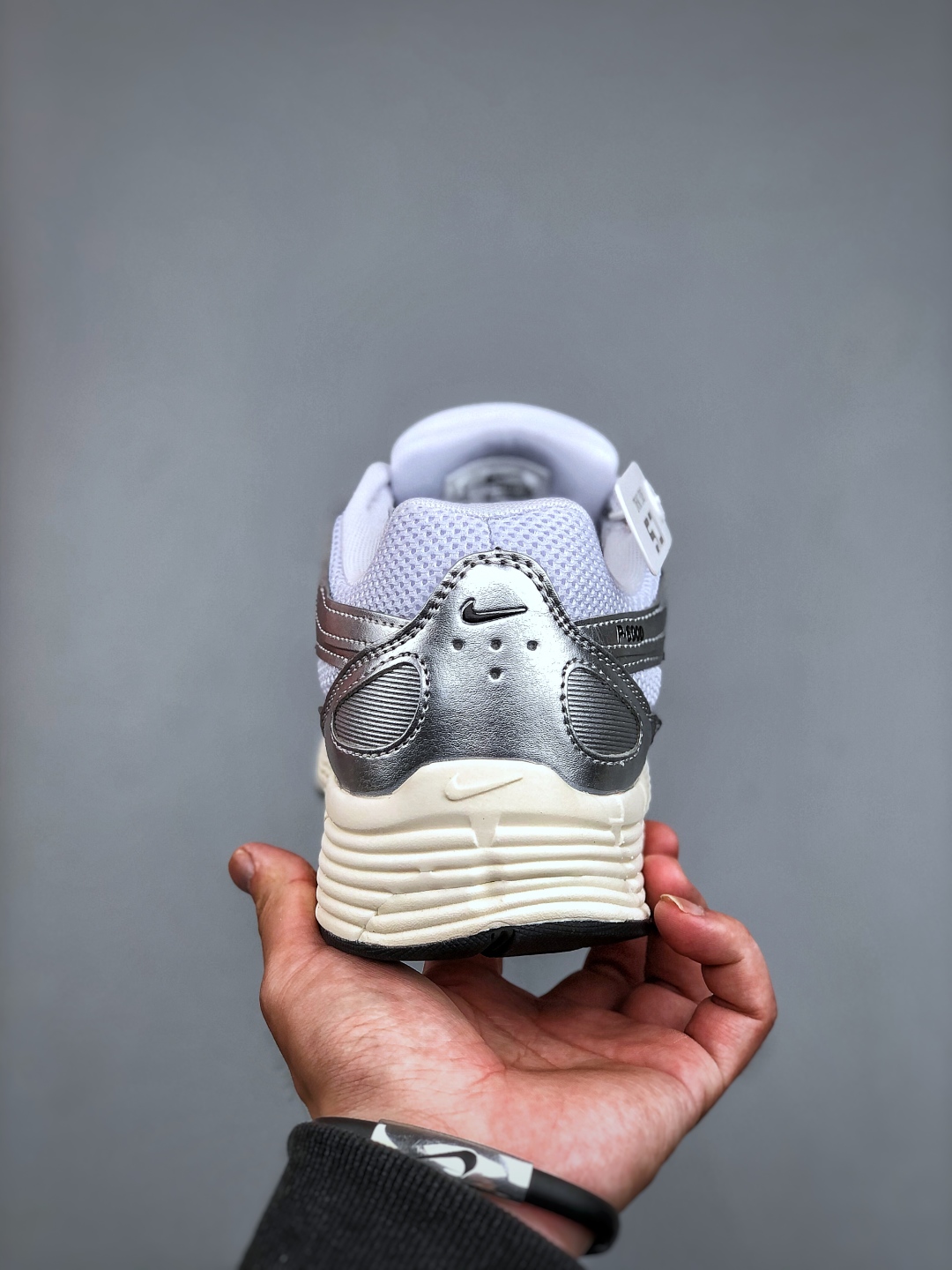 Nike P-6000 Initiator Running Shoes - Silver/Black Retro Sneakers for Men 8 cmp i1745960920044 3339 0 6