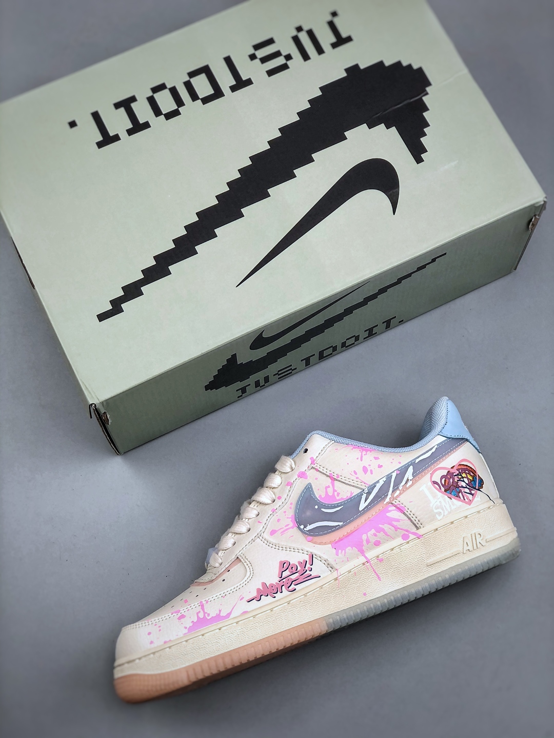 Nike Air Force 1 Low '07 Pink Graffiti Sneakers - Classic Style, Modern Twist 4 cmp i1745961290134 6475 0 2