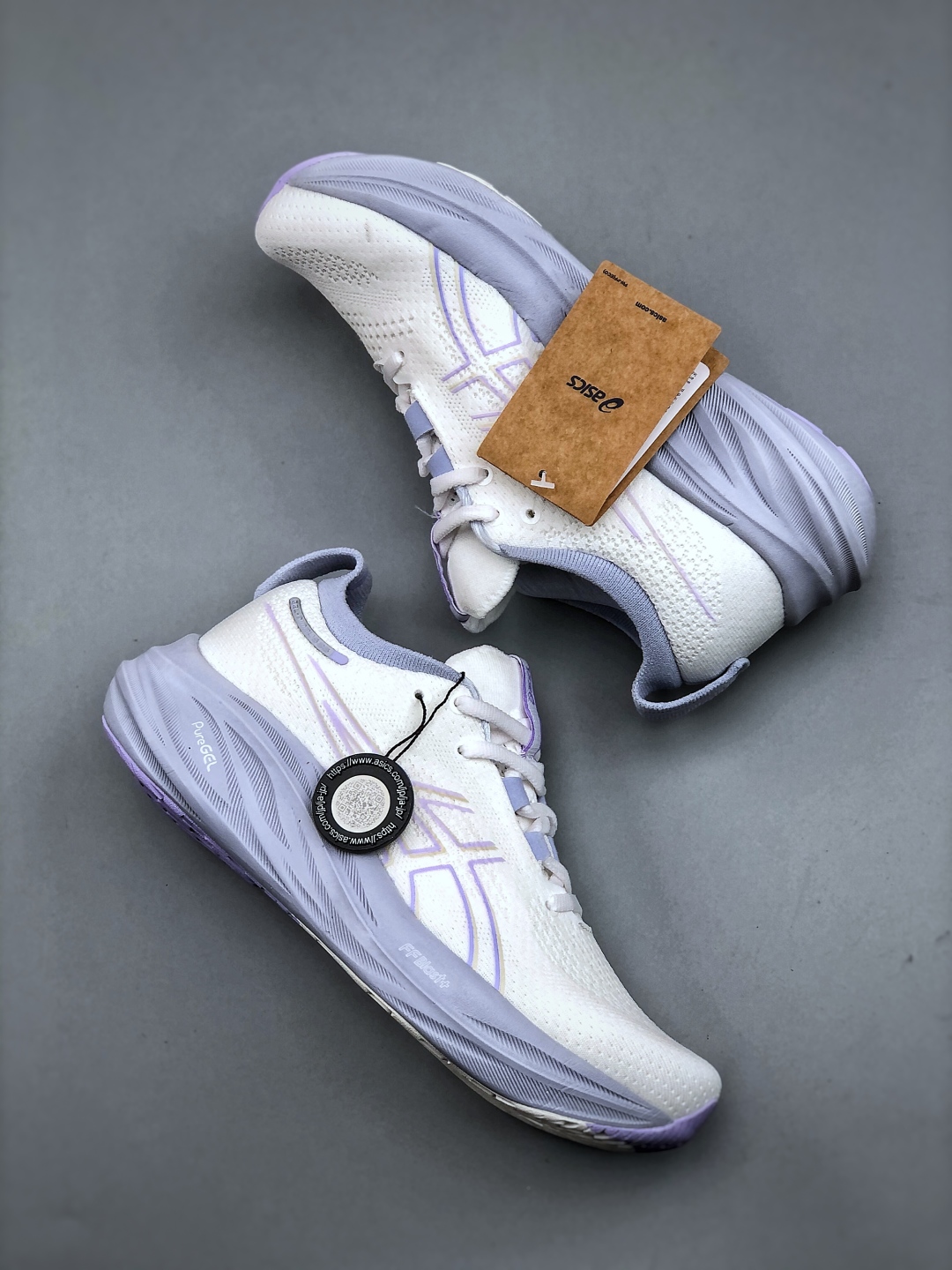 Asics Gel-Nimbus 26 White/Lavender Running Shoes - Breathable & Durable 10 cmp i1745962349110 4516 0 8