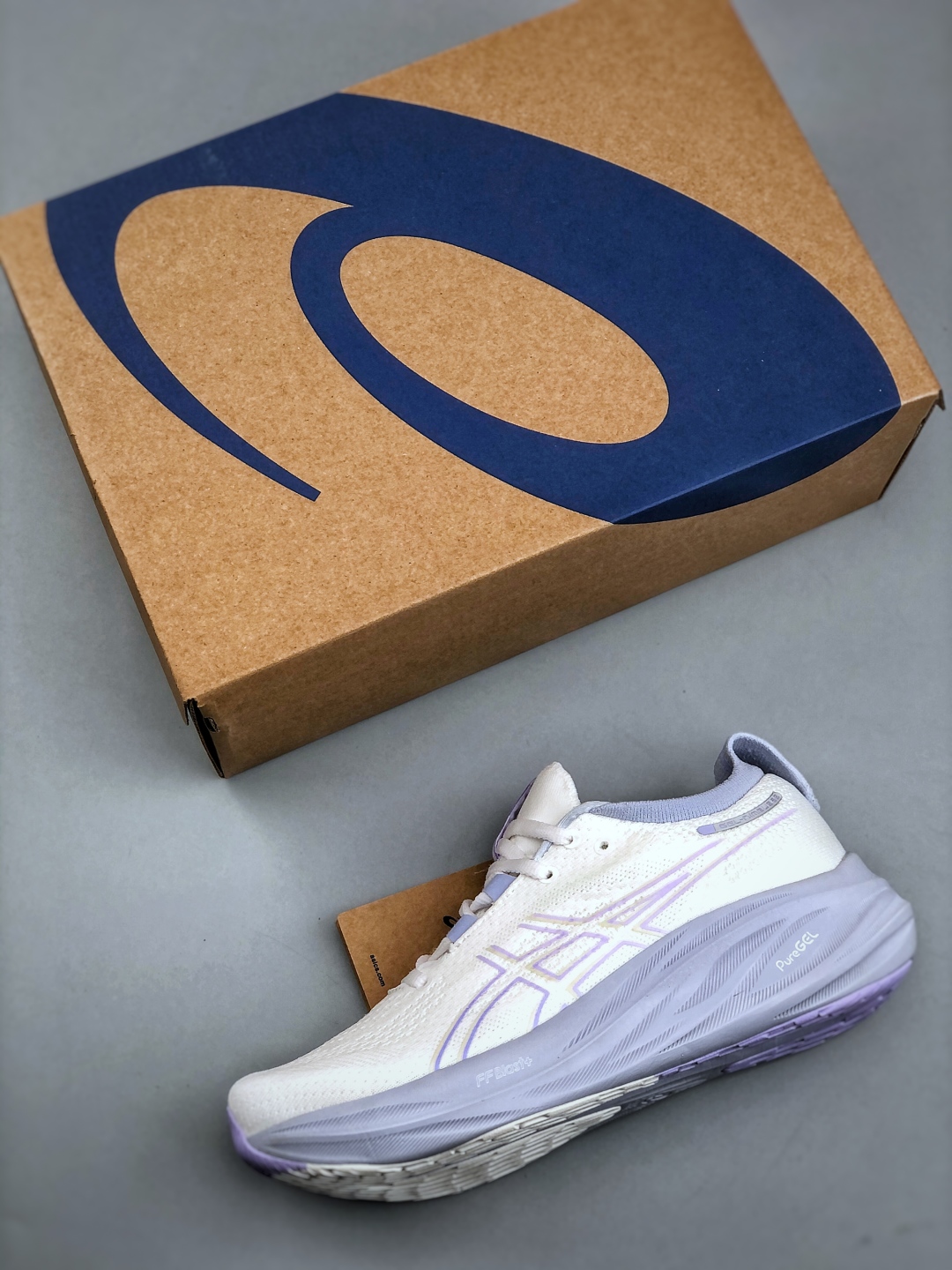 Asics Gel-Nimbus 26 White/Lavender Running Shoes - Breathable & Durable 4 cmp i1745962350586 2504 0 2
