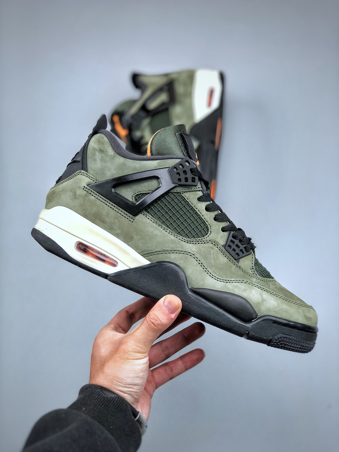 Nike Air Jordan 4 Retro x UNDEFEATED Military Green Suede Sneakers 5 cmp i1745962740911 3167 0 3