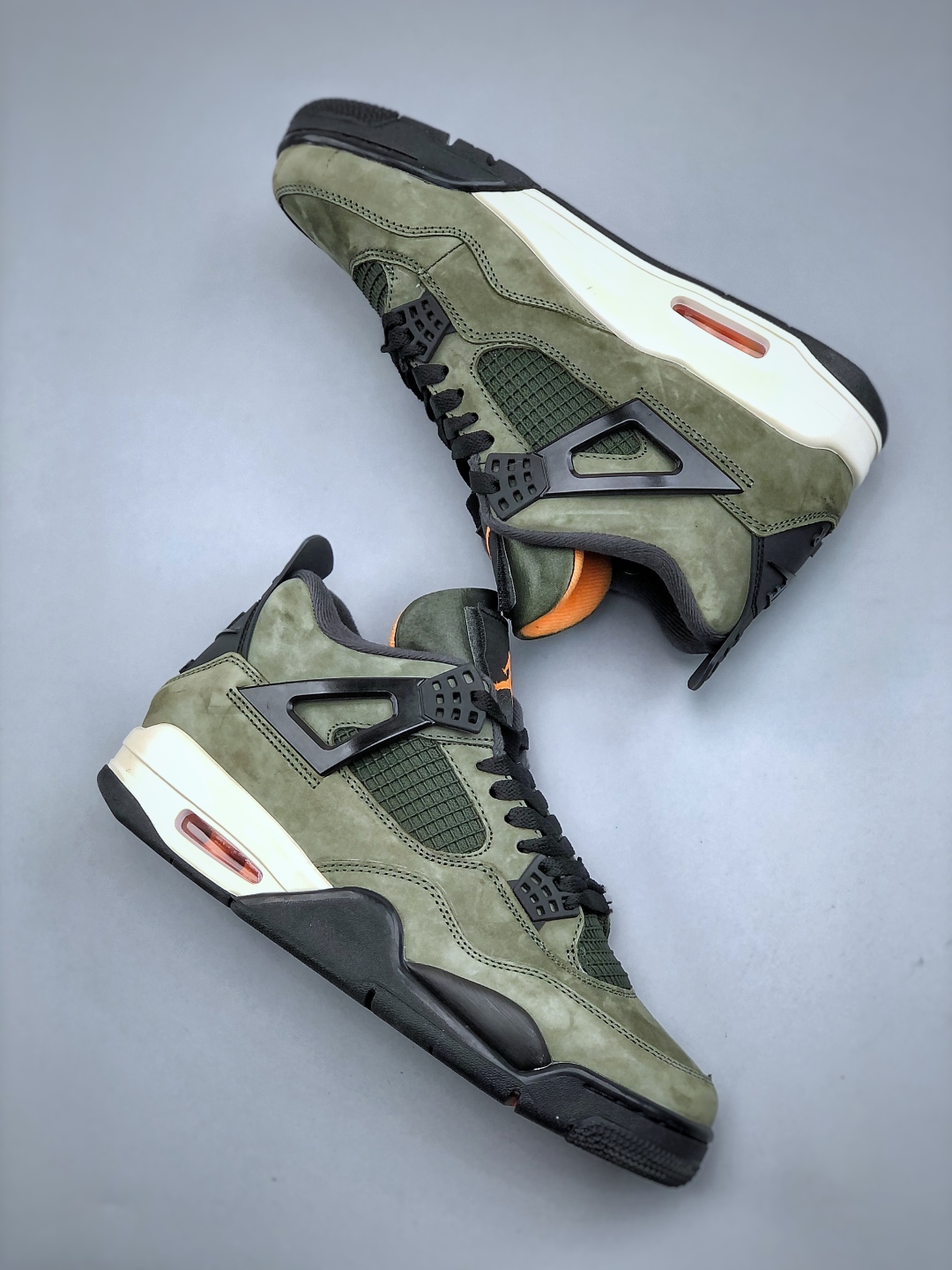 Nike Air Jordan 4 Retro x UNDEFEATED Military Green Suede Sneakers 10 cmp i1745962740911 5107 0 8