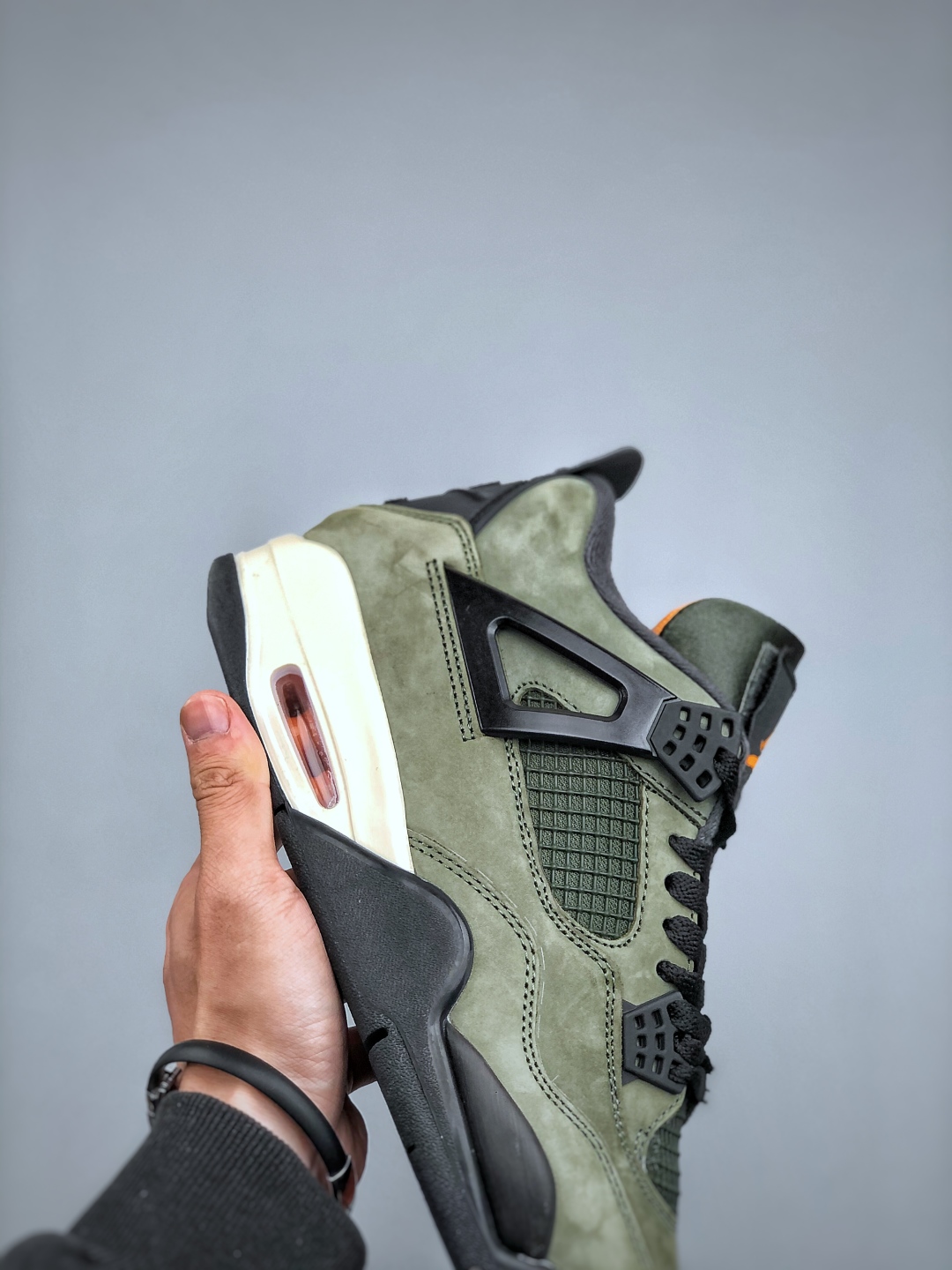 Nike Air Jordan 4 Retro x UNDEFEATED Military Green Suede Sneakers 7 cmp i1745962740911 5700 0 5