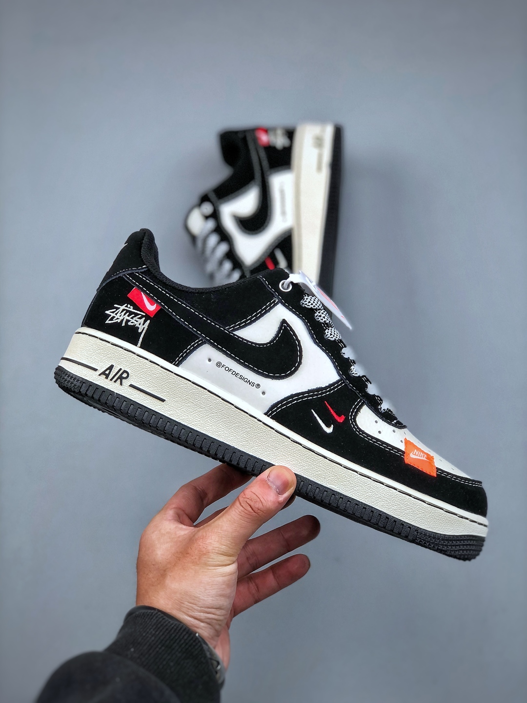 Nike Air Force 1 '07 Low Stussy Black and White Casual Sneakers 5 cmp i1745963333511 1668 0 3