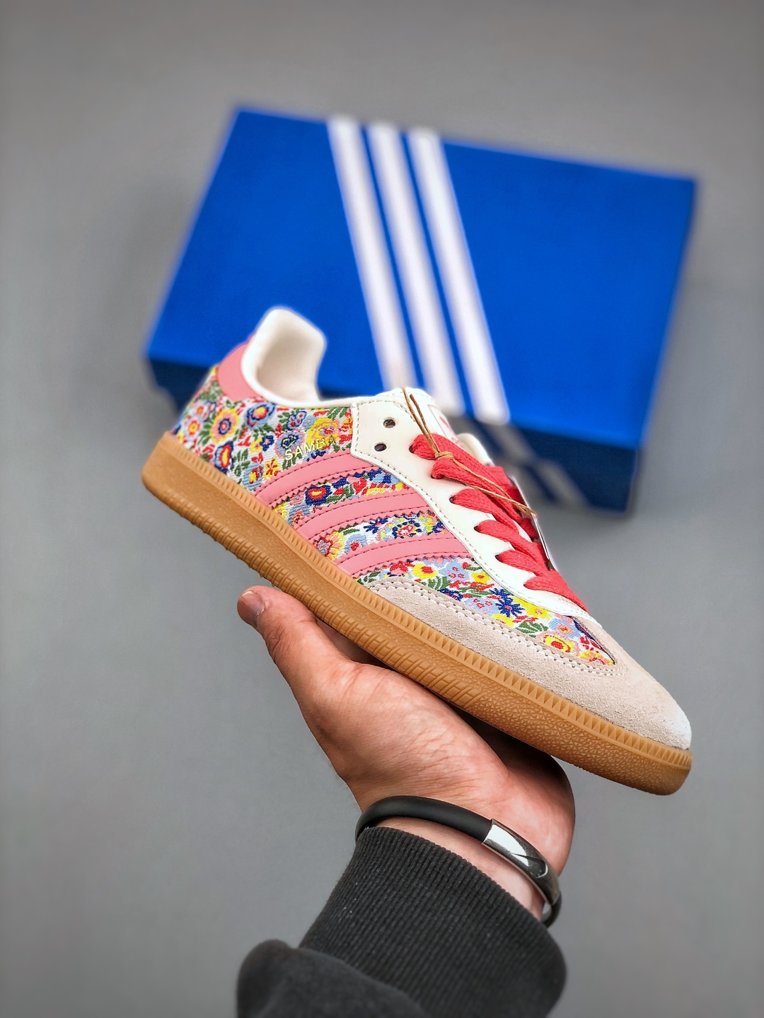 Adidas Originals Samba OG C Floral Low-Top Sneakers - JI0280 (Size: 35-40.5) 2 cmp i1746157726845 7672 0 0