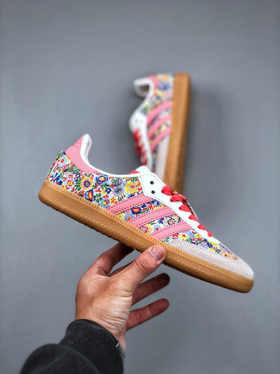 Adidas Originals Samba OG C Floral Low-Top Sneakers - JI0280 (Size: 35-40.5) 5 cmp i1746157732469 4221 0 3
