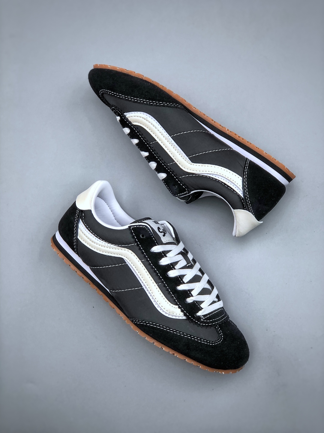 Vans Super LowPro Retro Sneakers - Black/White, Thin Sole, Classic Design 10 cmp i1746218129432 341 0 8