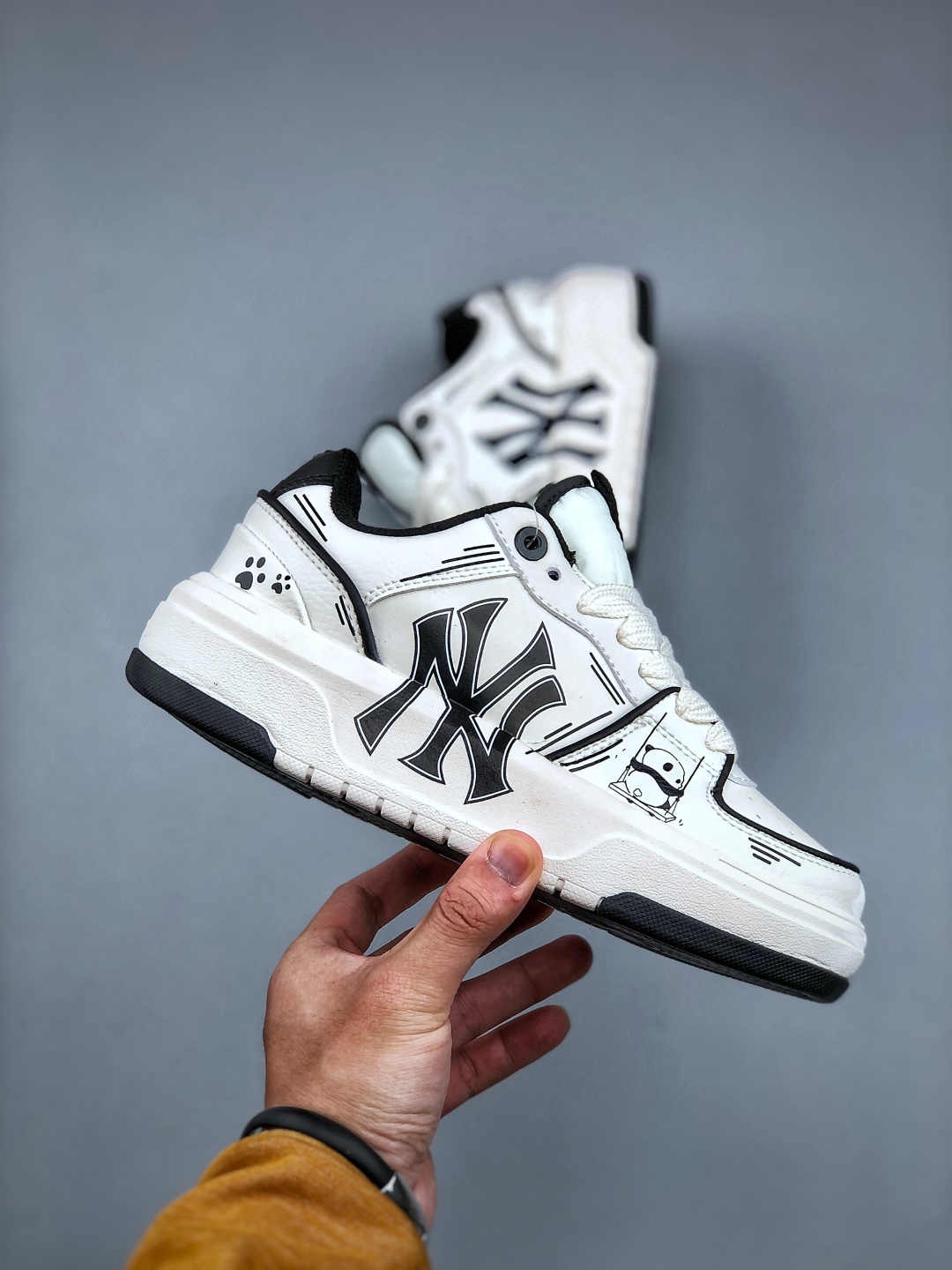 MLB NY Yankees Graffiti Print Chunky Sneakers Height Increasing - 3ASXCA12N 5 cmp i1746219466536 7169 0 3