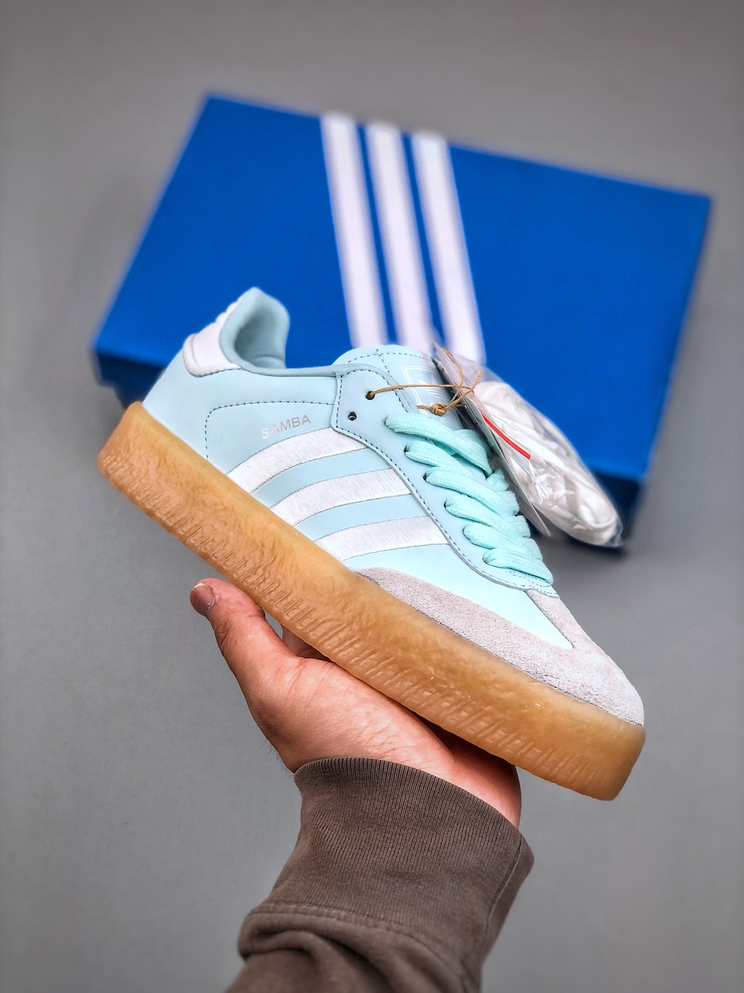 Adidas Originals Sambae "Almost Blue Gum" Casual Sneakers - Size 36-41 2 cmp i1746305488371 5282 0 0