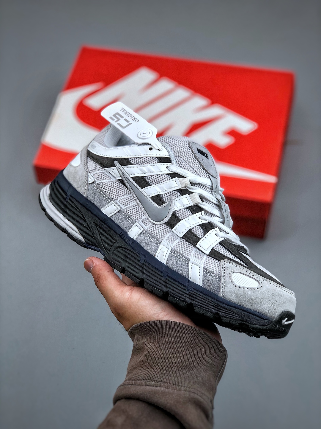 Nike P-6000 Initiator Running Shoes - Grey, Black, Blue Retro Sneakers 2 cmp i1746305992798 8984 0 0