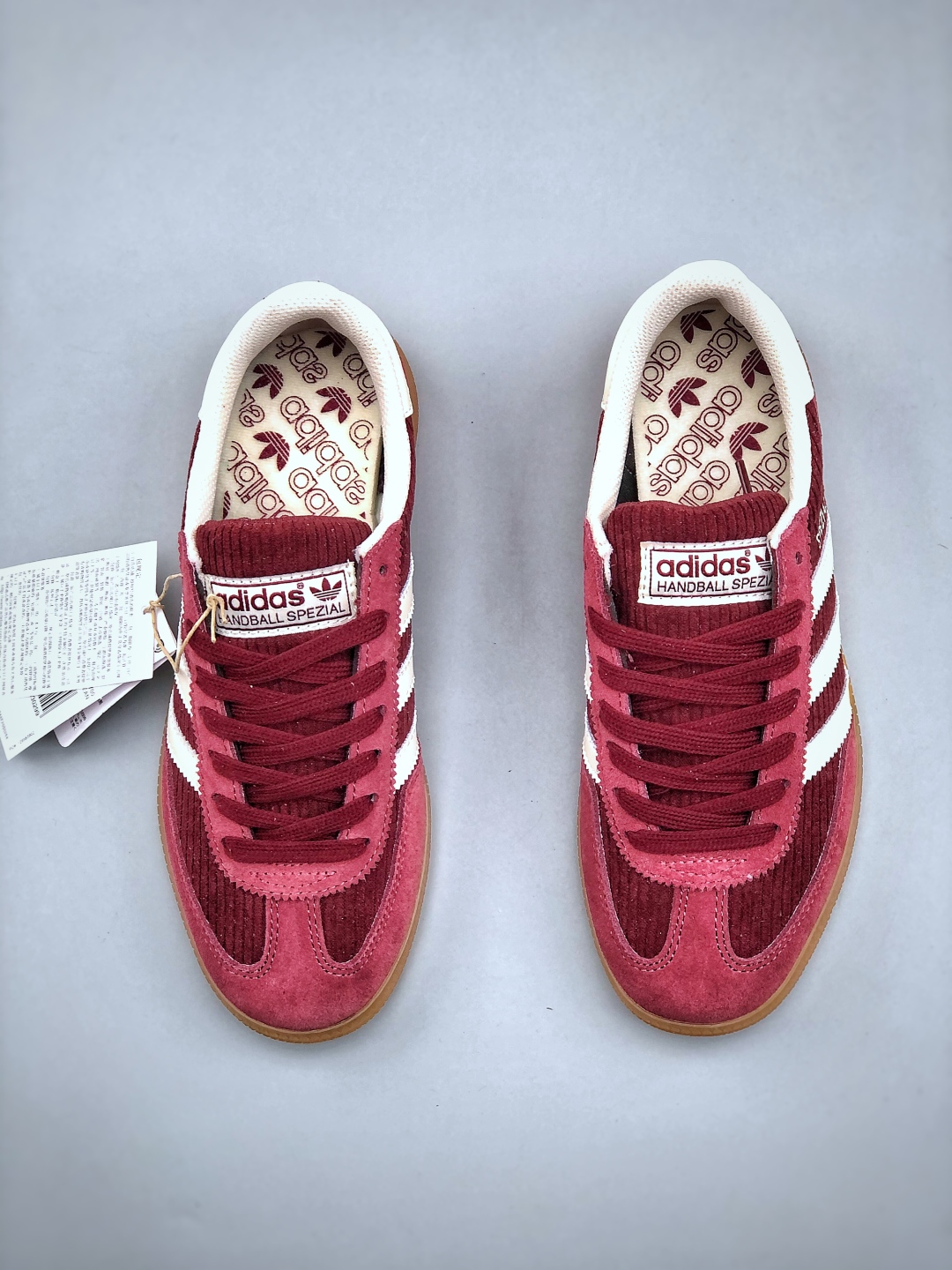 Adidas Handball Spezial Burgundy White - Classic Leather Retro Sneakers 6 cmp i1746306249188 7230 0 4