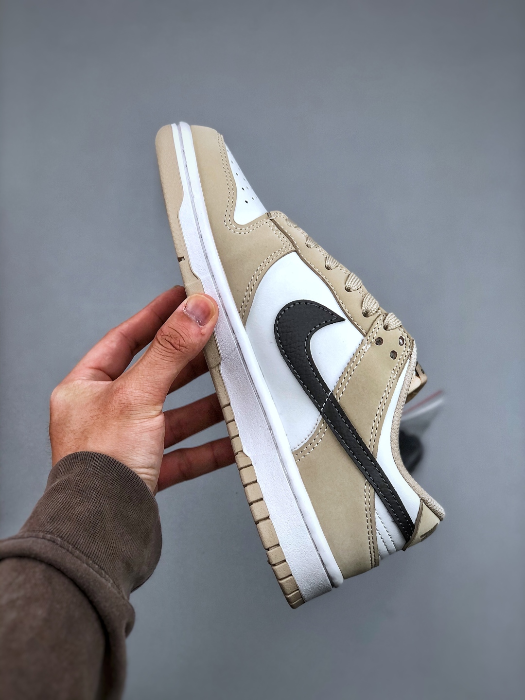Nike SB Dunk Low White Brown Black Shoes,ZB3079, Exclusive Design 3 cmp i1746306435470 4812 0 1