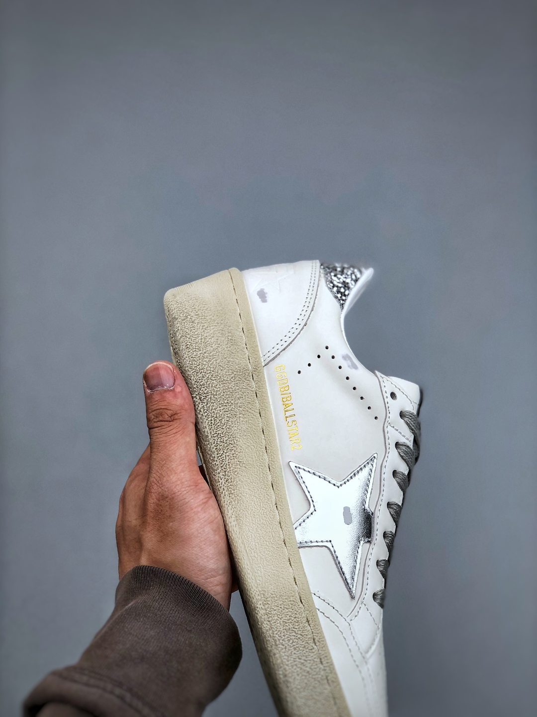 Golden Goose Forty-Two Platform Sneakers - White Leather with Silver Star 6 cmp i1746307053387 2450 0 5