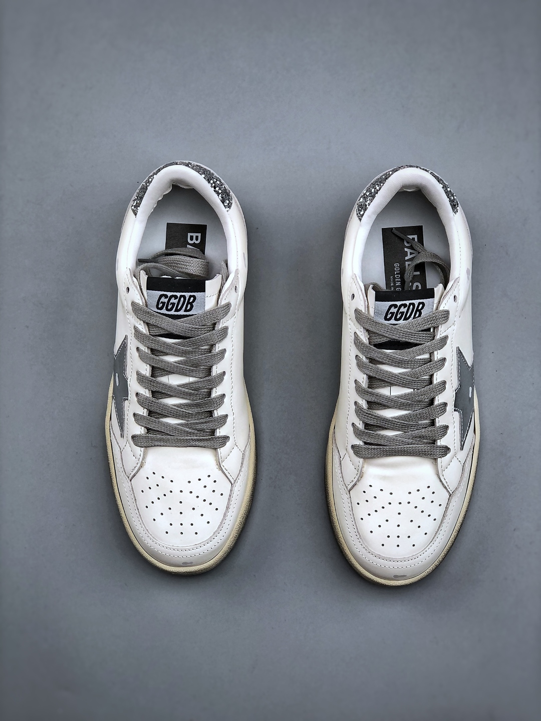 Golden Goose Forty-Two Platform Sneakers - White Leather with Silver Star 5 cmp i1746307053402 6577 0 4