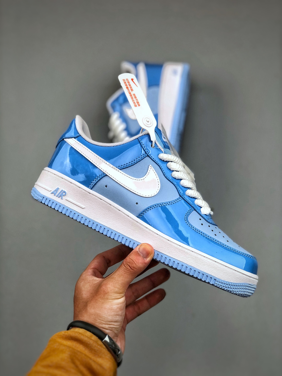 Nike Air Force 1 Low '07 White Blue Patent Leather - Iconic Style 5 cmp i1746392683470 8520 0 3