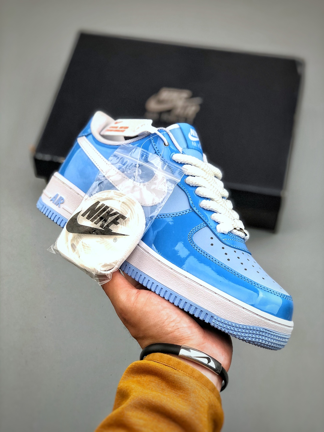 Nike Air Force 1 Low '07 White Blue Patent Leather - Iconic Style 2 cmp i1746392683481 54 0 0