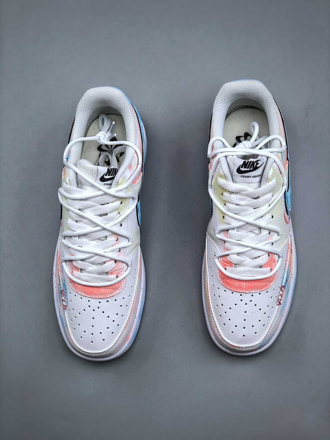 Nike Court Vision Low 'Sunset Graffiti' Custom Sneakers - Artistic Style 6 cmp i1746392714457 5952 0 4