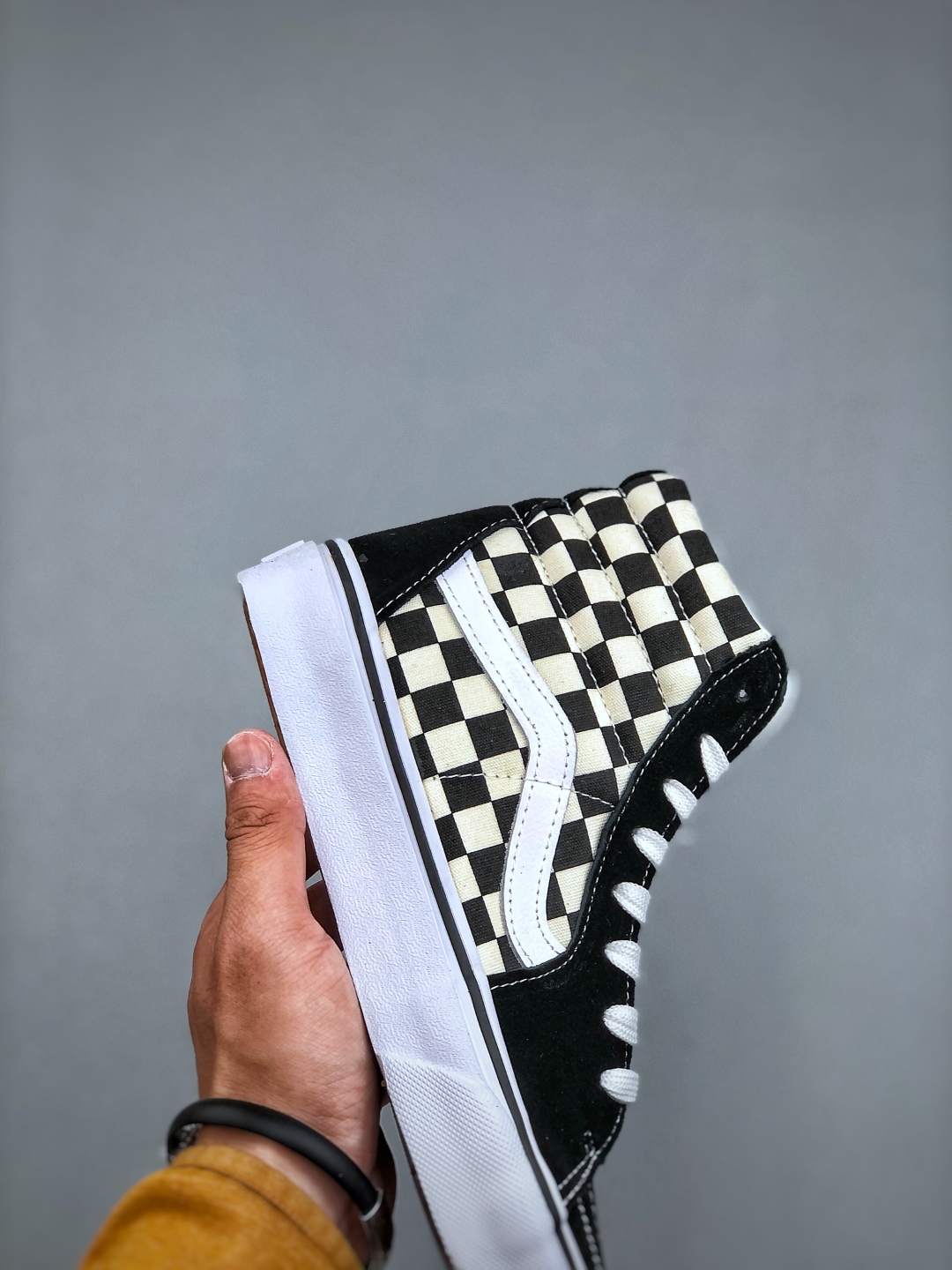 Vans Sk8-Hi Black/White Checkerboard Canvas High-Top Unisex Skate Shoes 7 cmp i1746478671122 7022 0 5