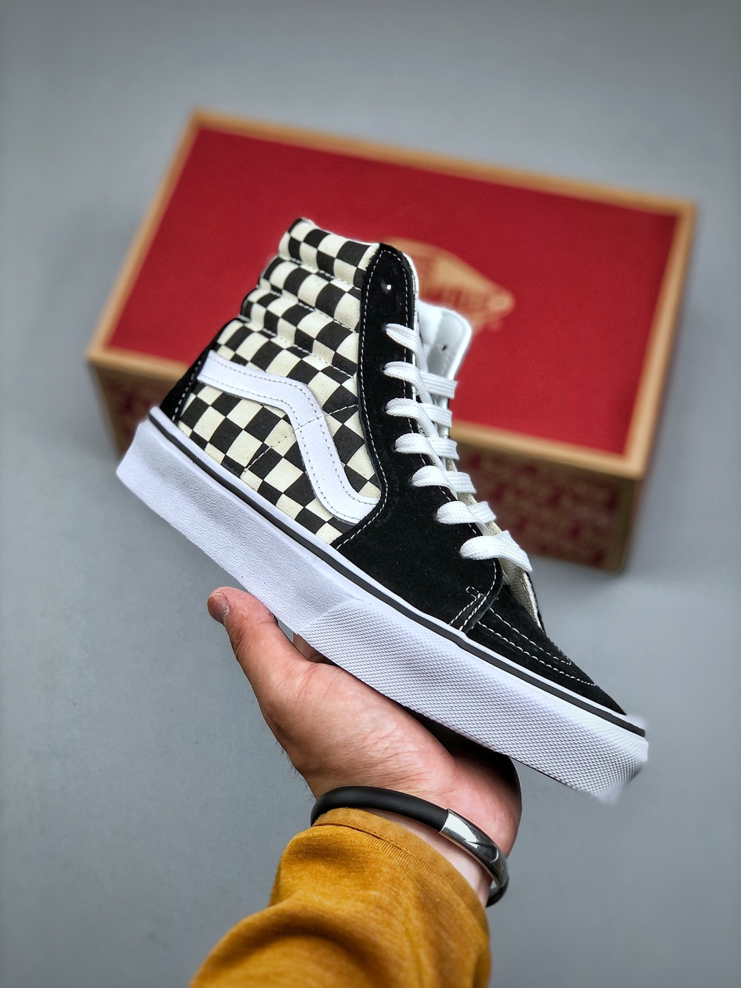 Vans Sk8-Hi Black/White Checkerboard Canvas High-Top Unisex Skate Shoes 2 cmp i1746478673291 5964 0 0