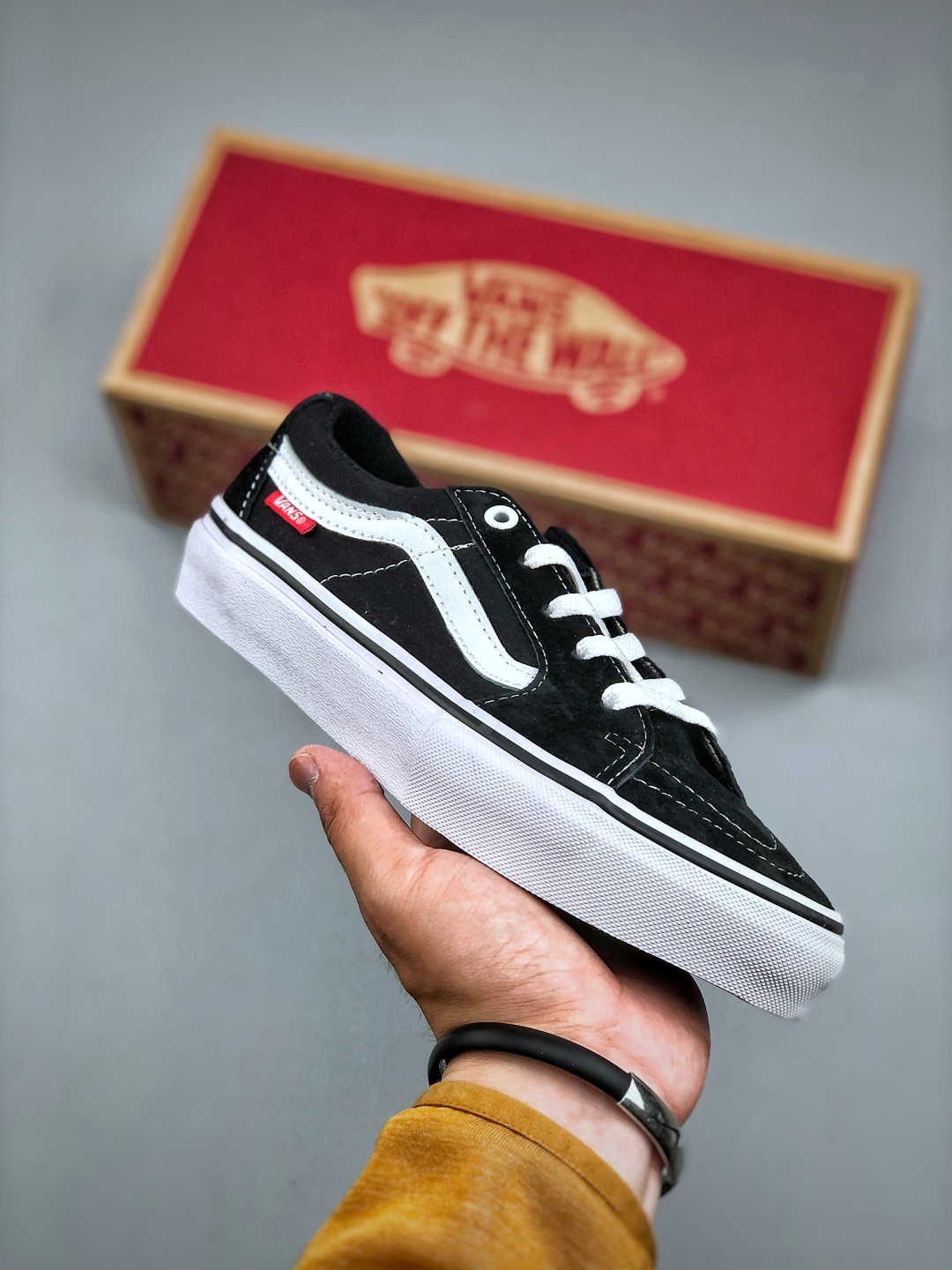 Vans SK8-Low Pro Black/White/Red Logo Canvas Skate Shoes VN0A4U3EY28 2 cmp i1746478706077 3376 0 0