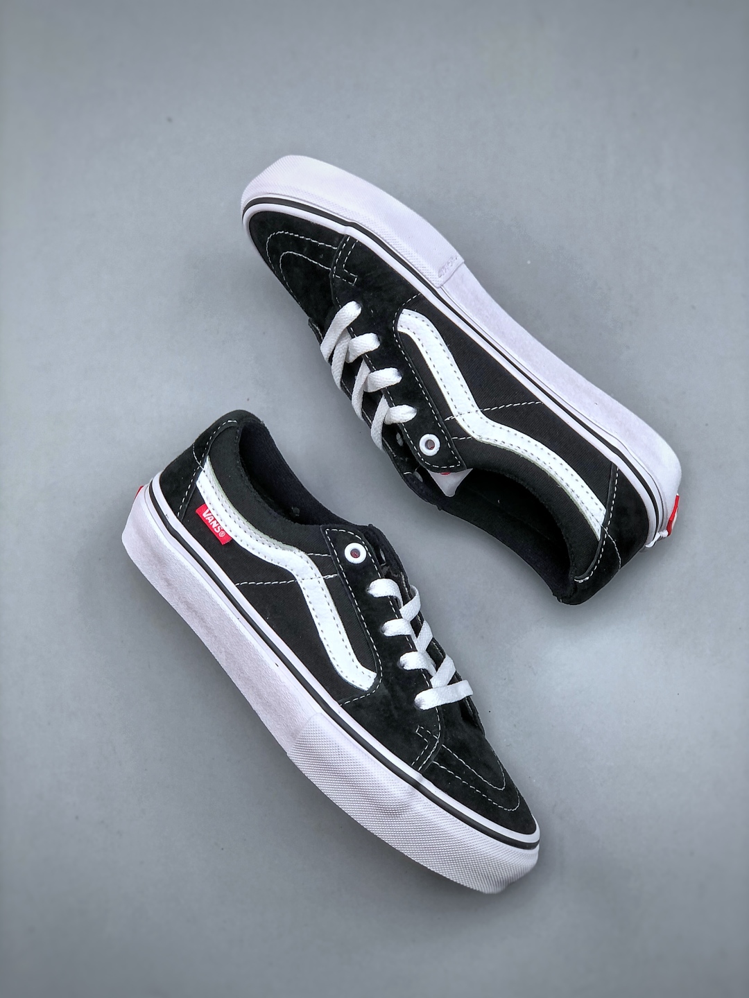 Vans SK8-Low Pro Black/White/Red Logo Canvas Skate Shoes VN0A4U3EY28 10 cmp i1746478707549 7168 0 8